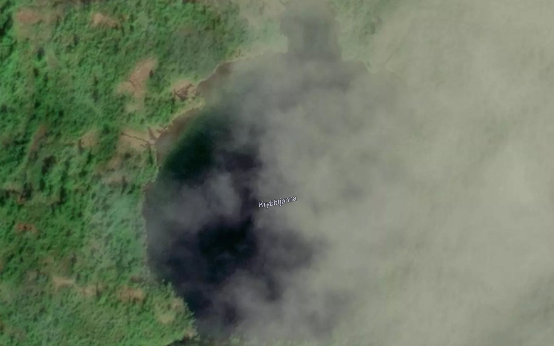 Satellite map of the Krybbtjorna
