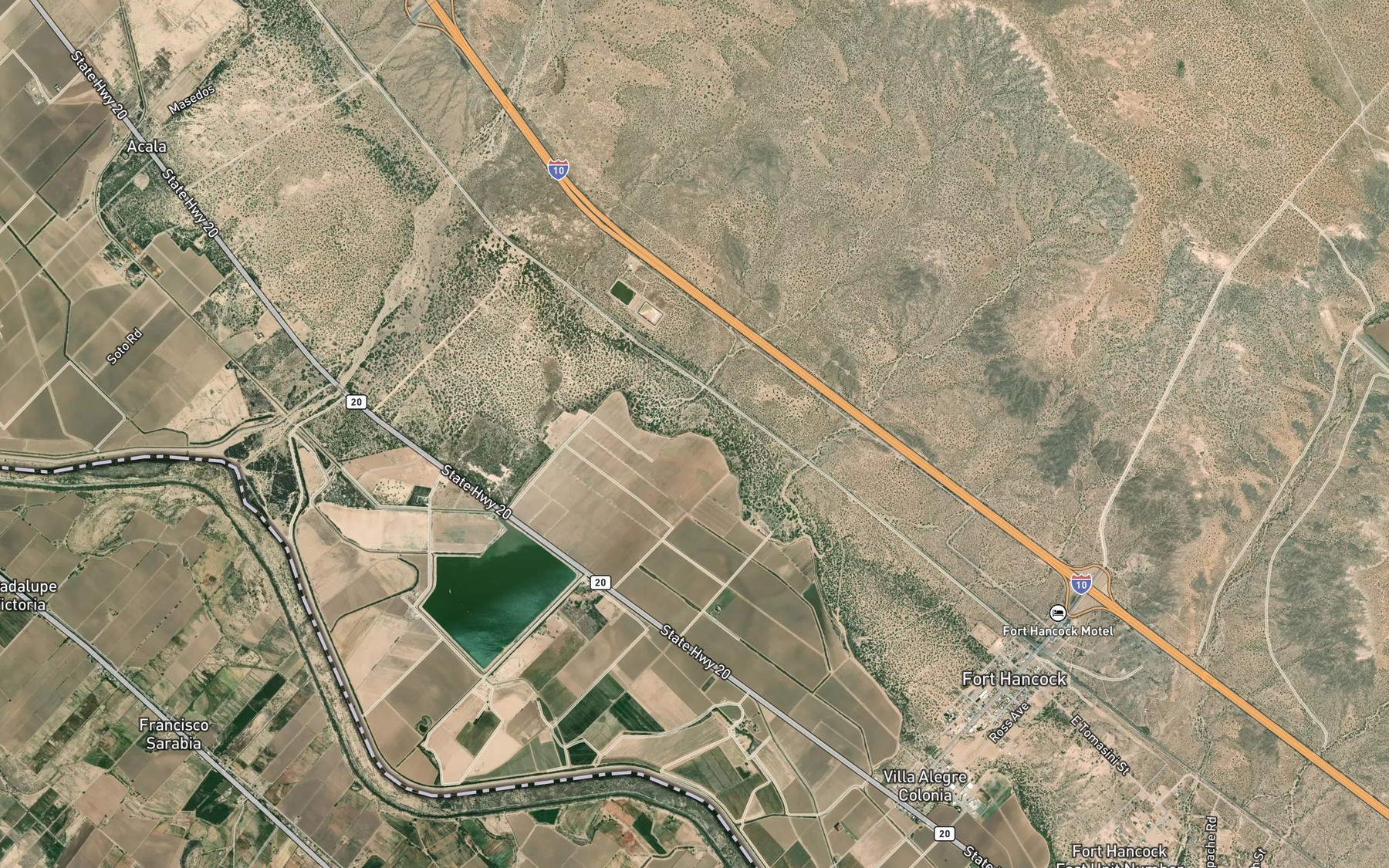 Satellite map of the Davis Lateral