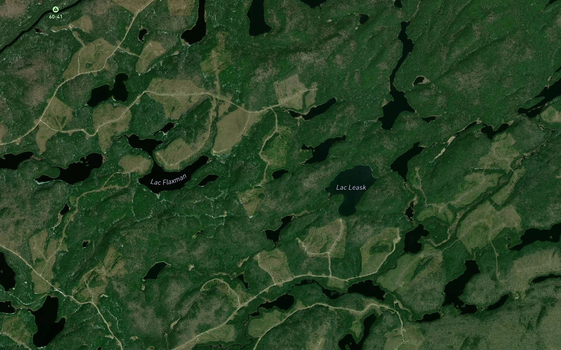 Satellite map of the Lac Noxe