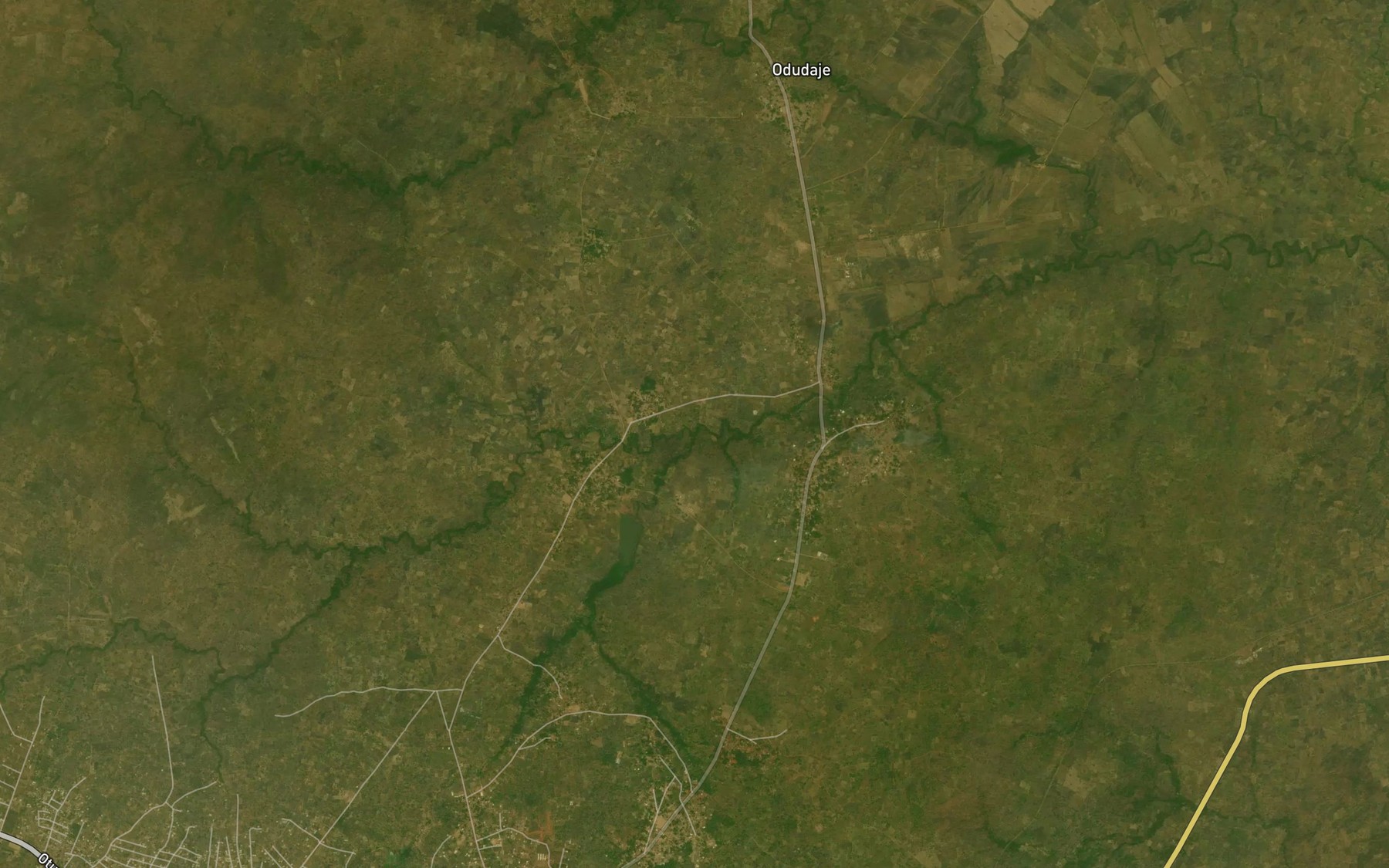Satellite map of the River Owulo