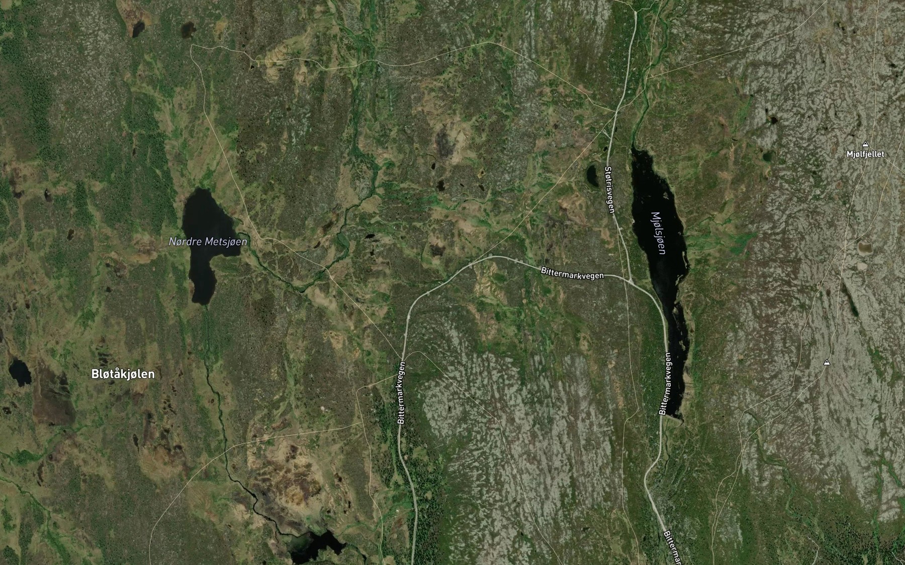 Satellite map of the Sondre Dolpbekken