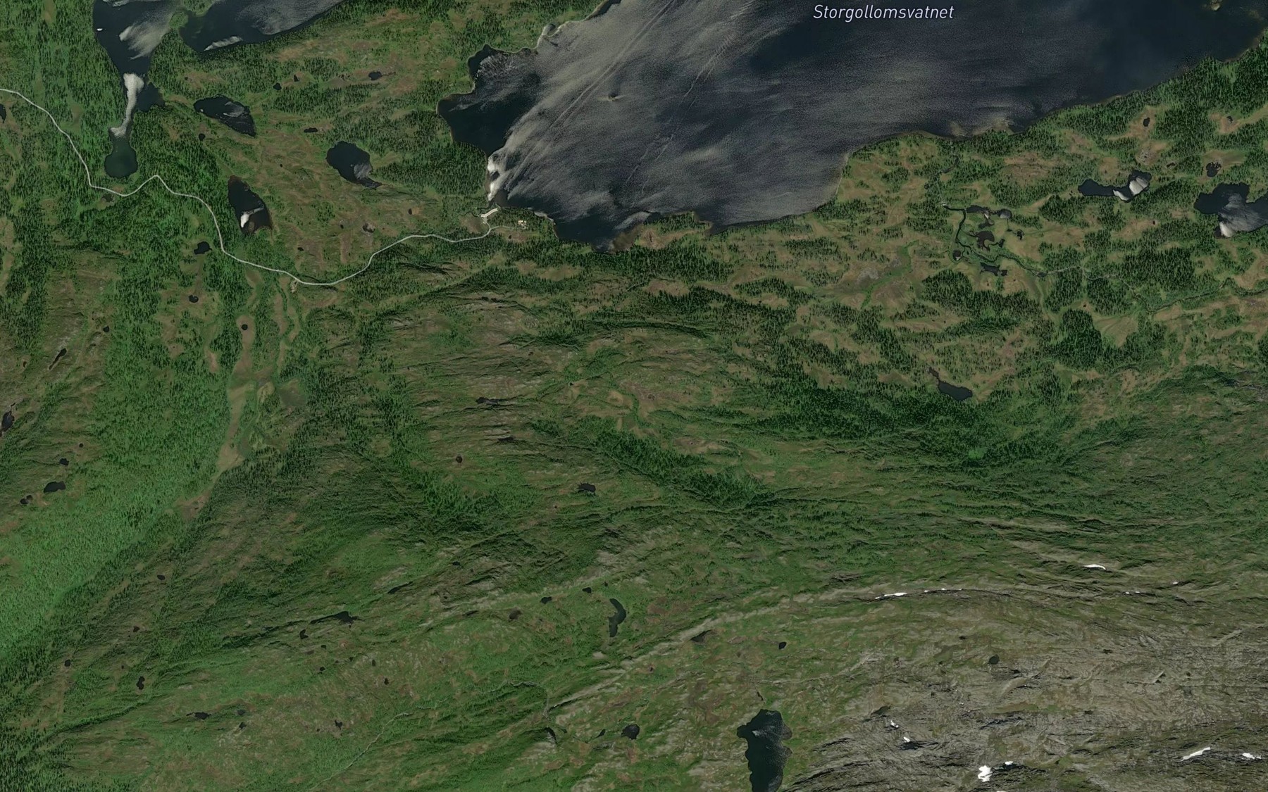 Satellite map of the Brattbekken