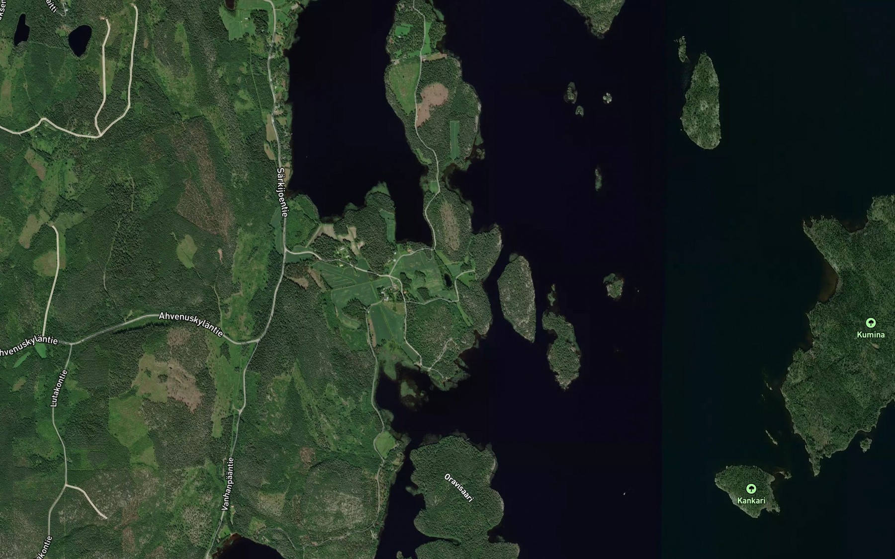 Satellite map of the Ruutanalampi