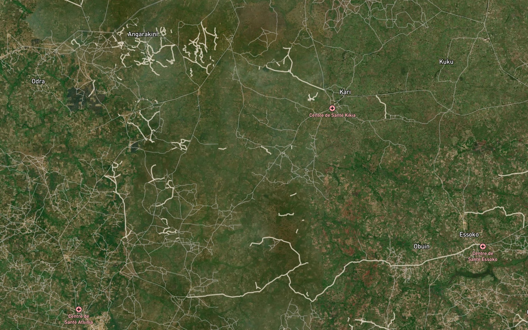 Satellite map of the Onzi
