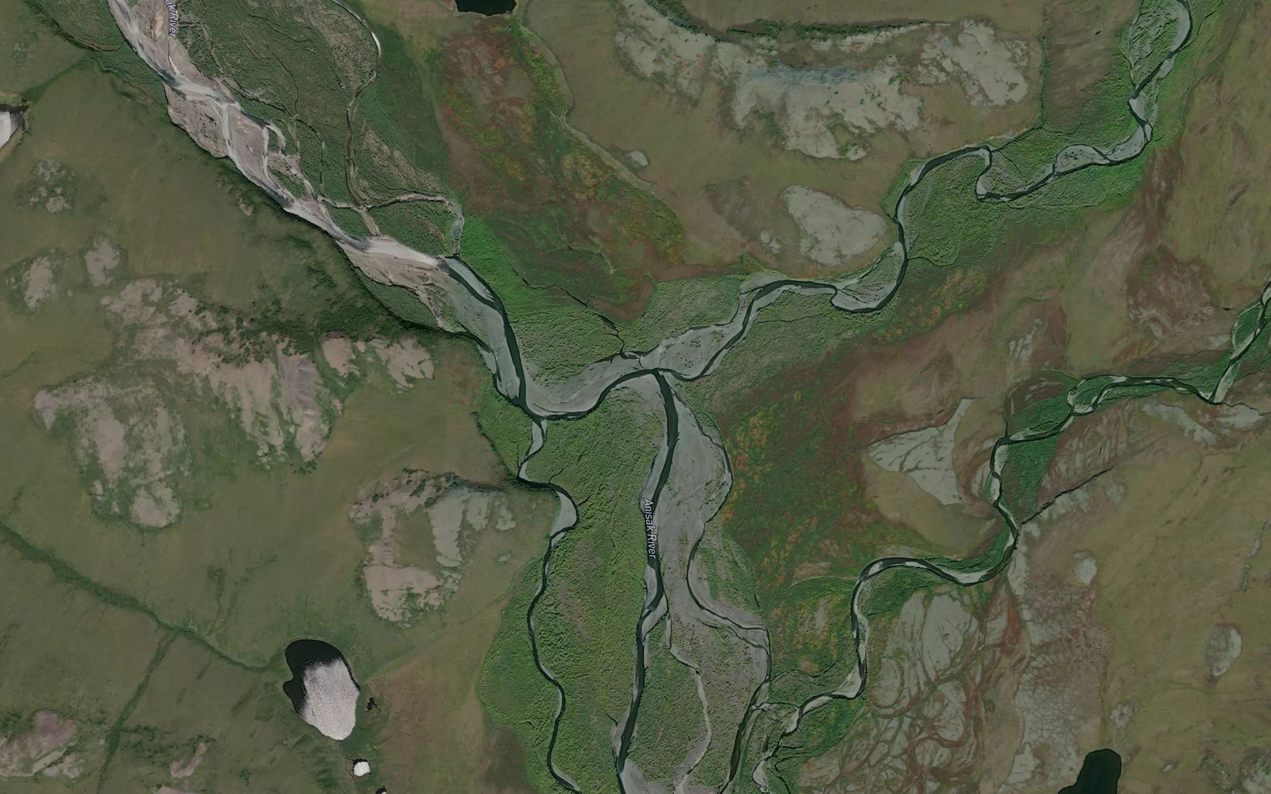Satellite map of the Buccaneer Creek
