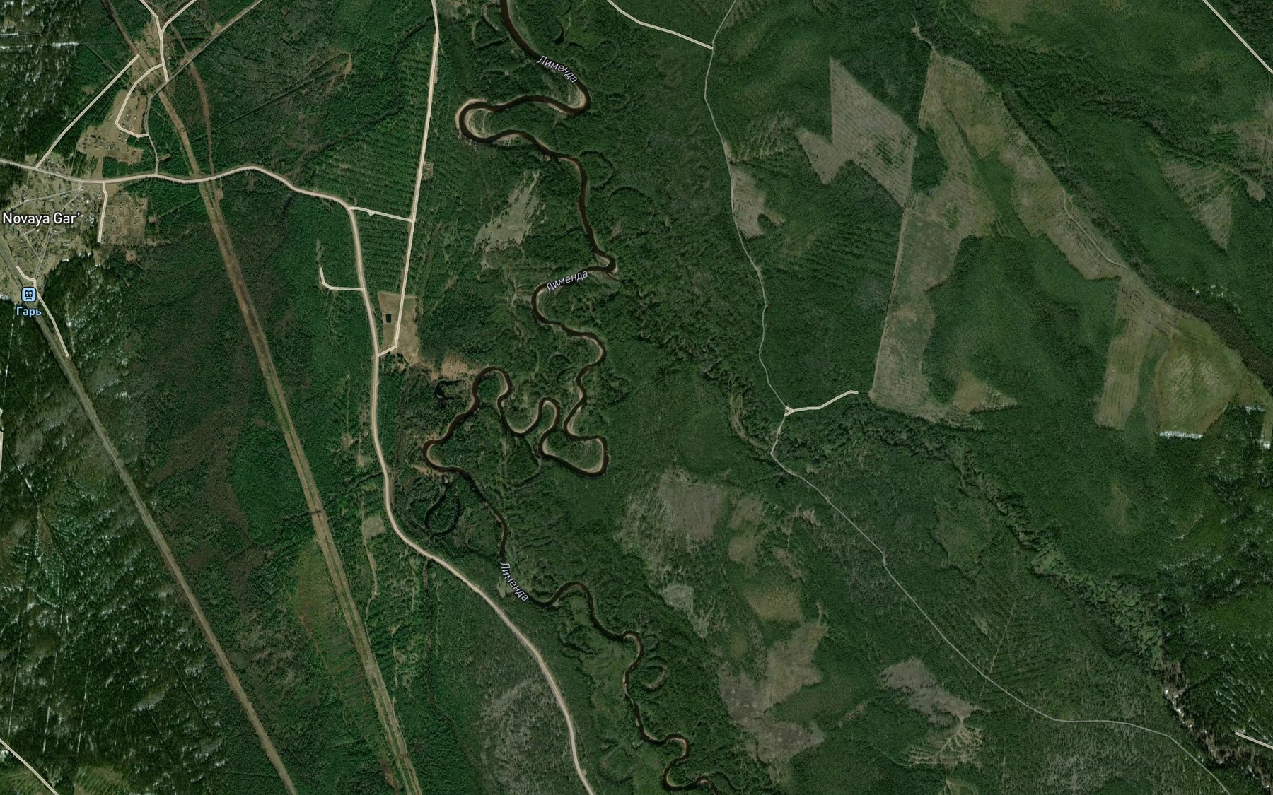 Satellite map of the Kalchug