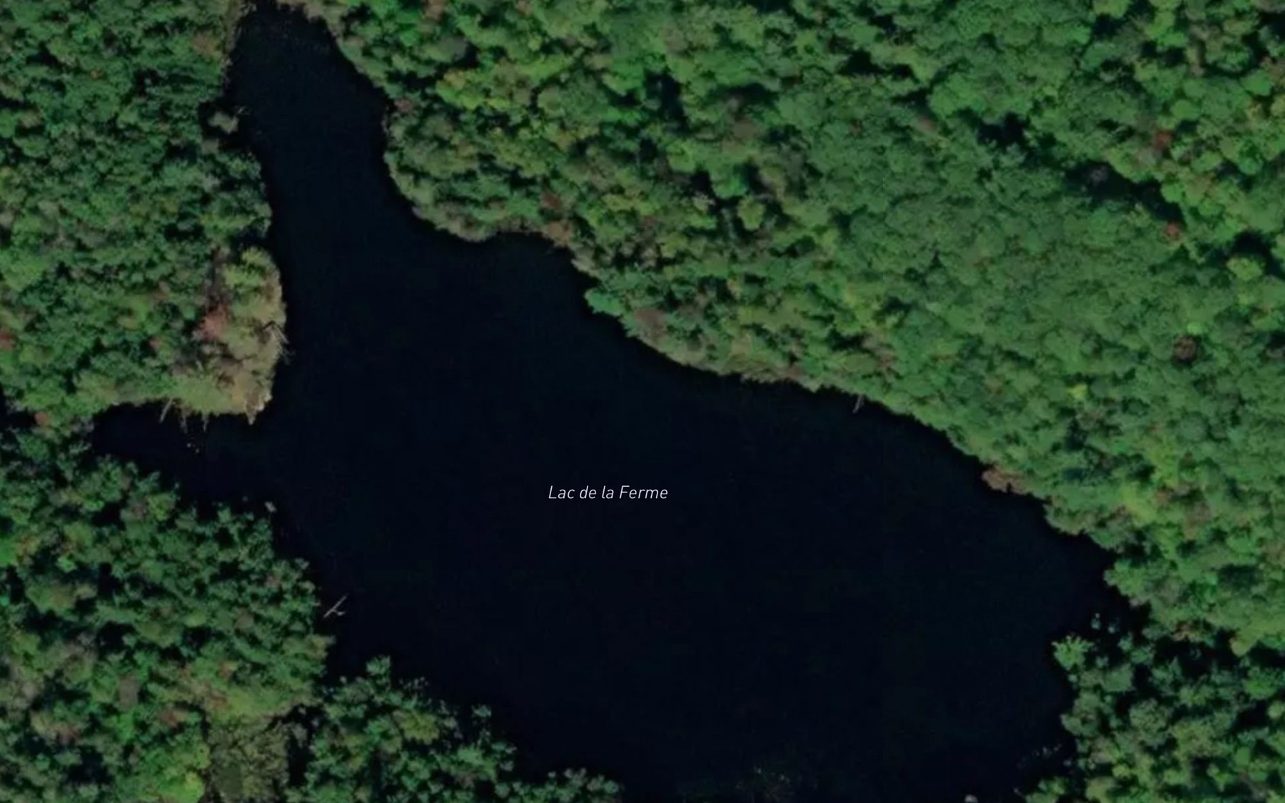 Satellite map of the Lac de la Ferme