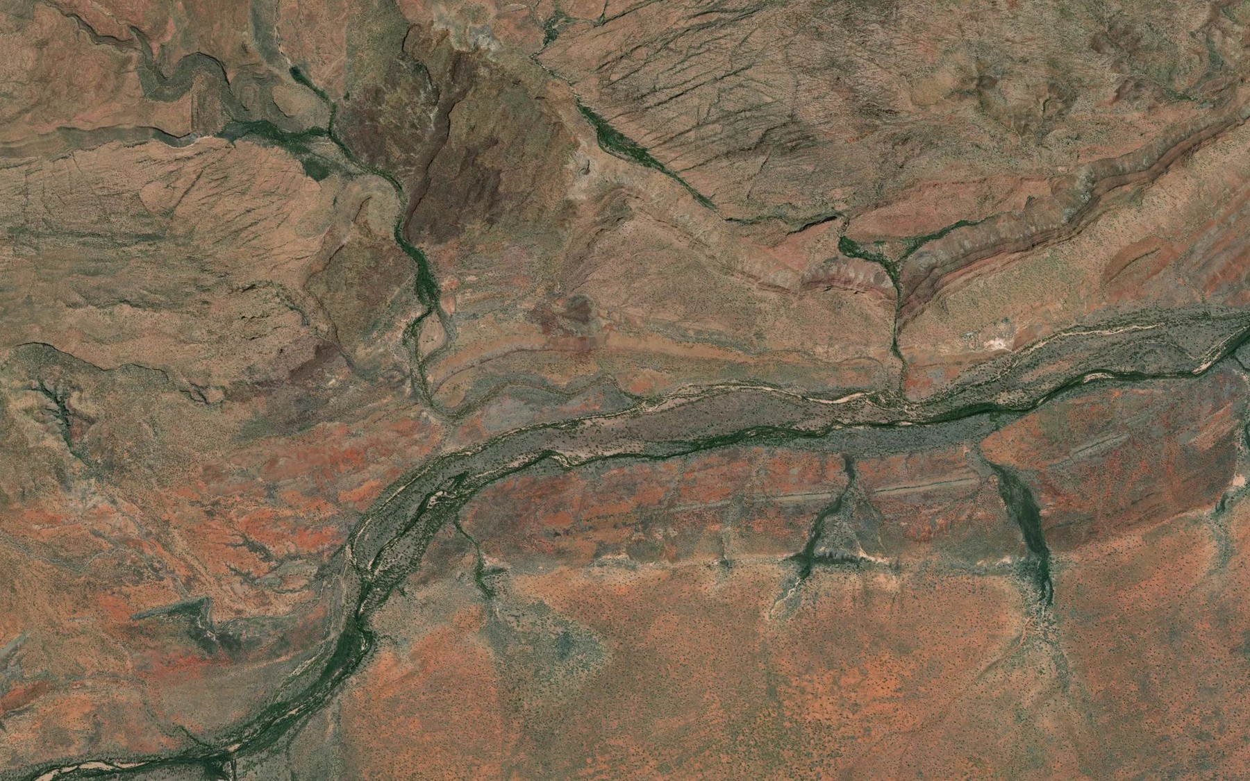Satellite map of the Wade Creek