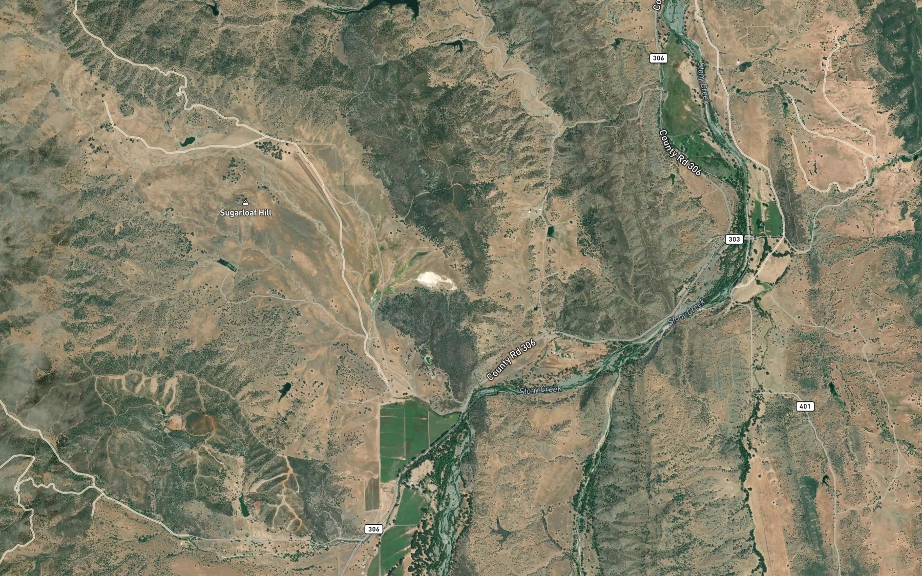 Satellite map of the Salt Spring