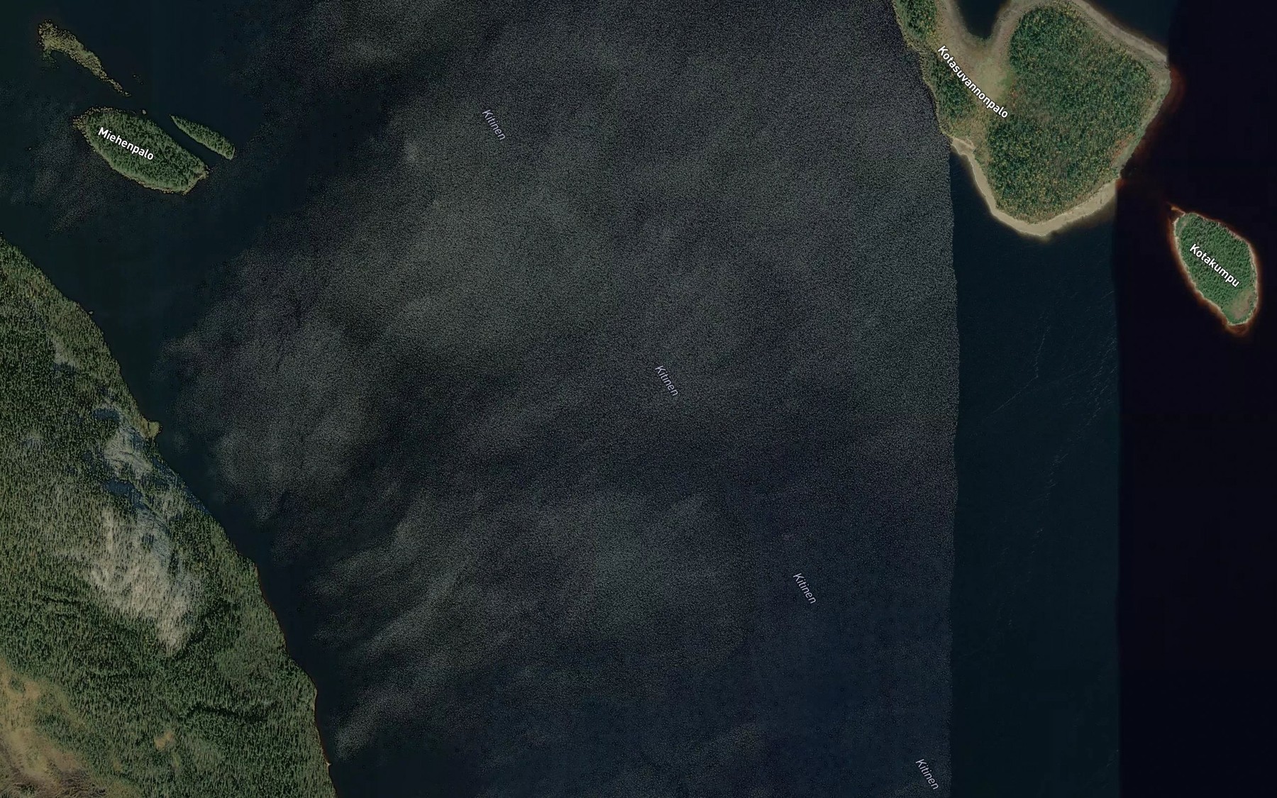 Satellite map of the Porttipahta Reservoir