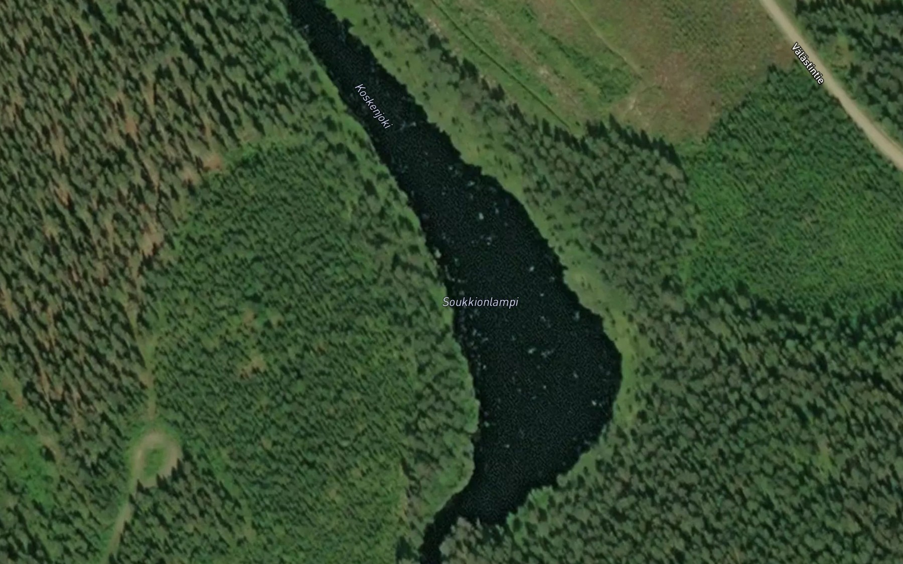 Satellite map of the Soukkionlampi