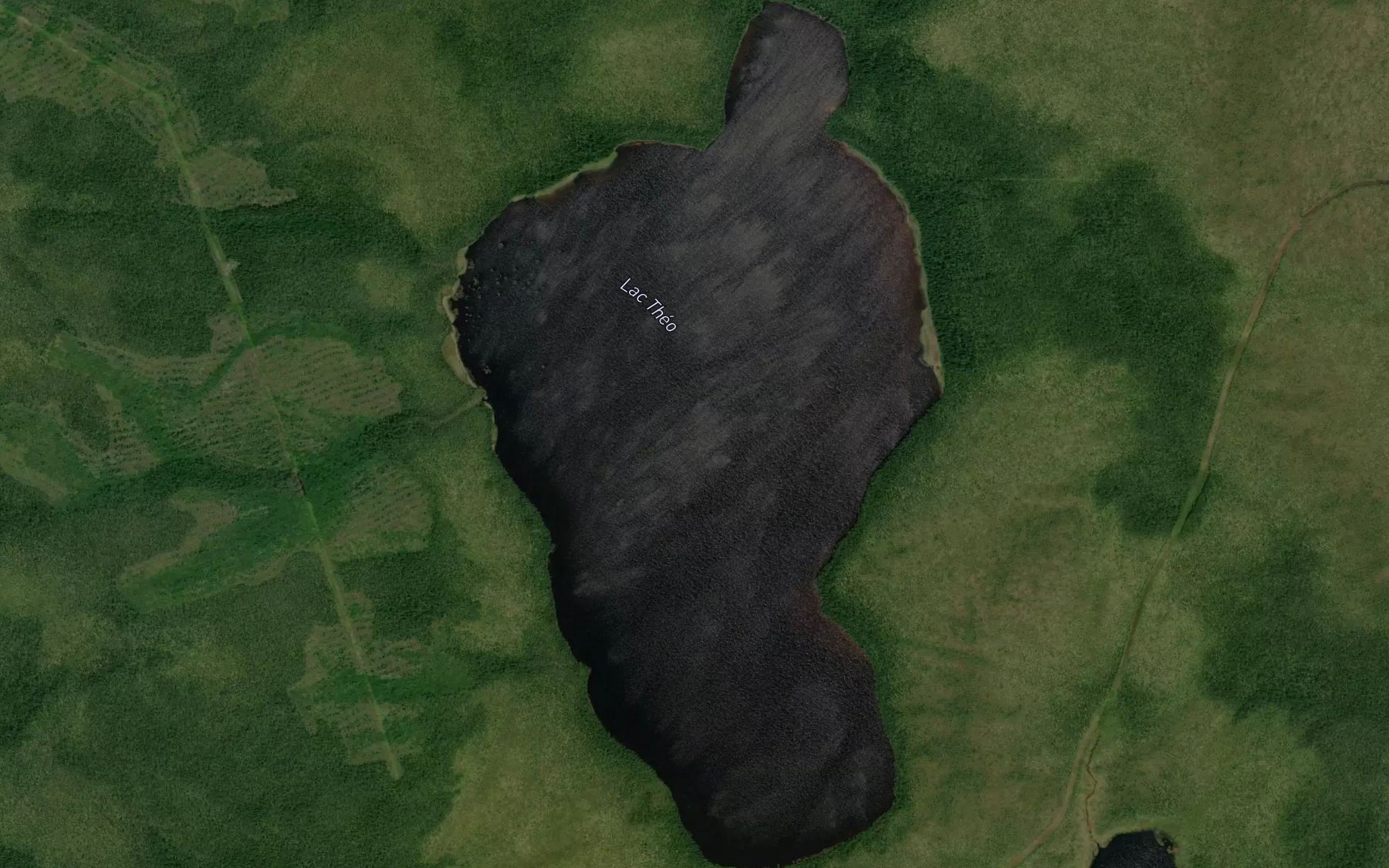 Satellite map of the Lac Theo