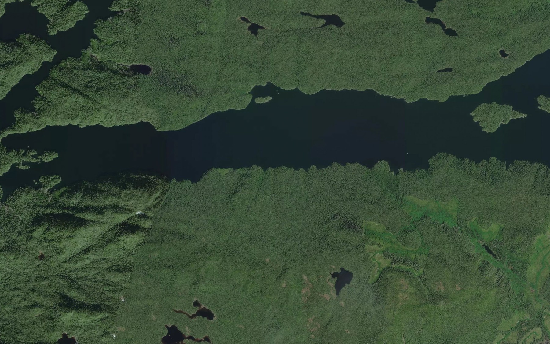 Satellite map of the Broad Reach