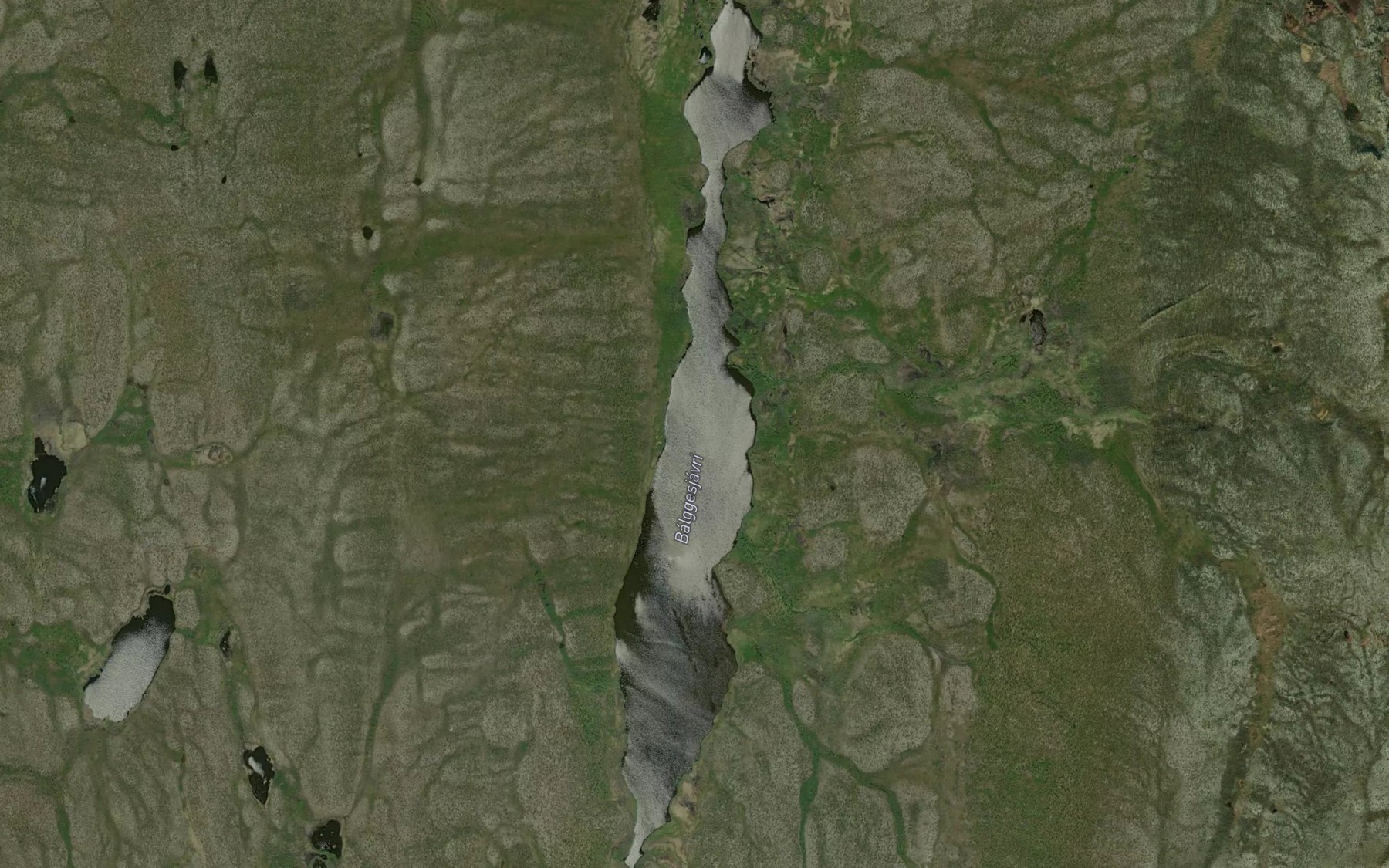 Satellite map of the Balgesjavri
