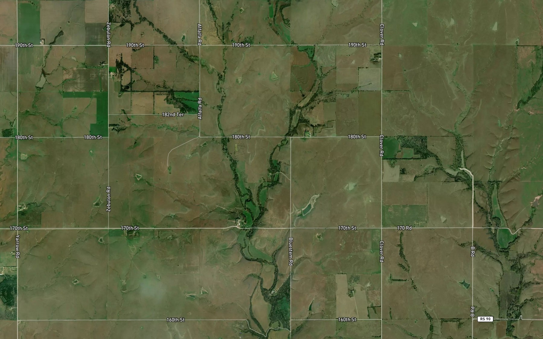 Satellite map of the Robinson Spring