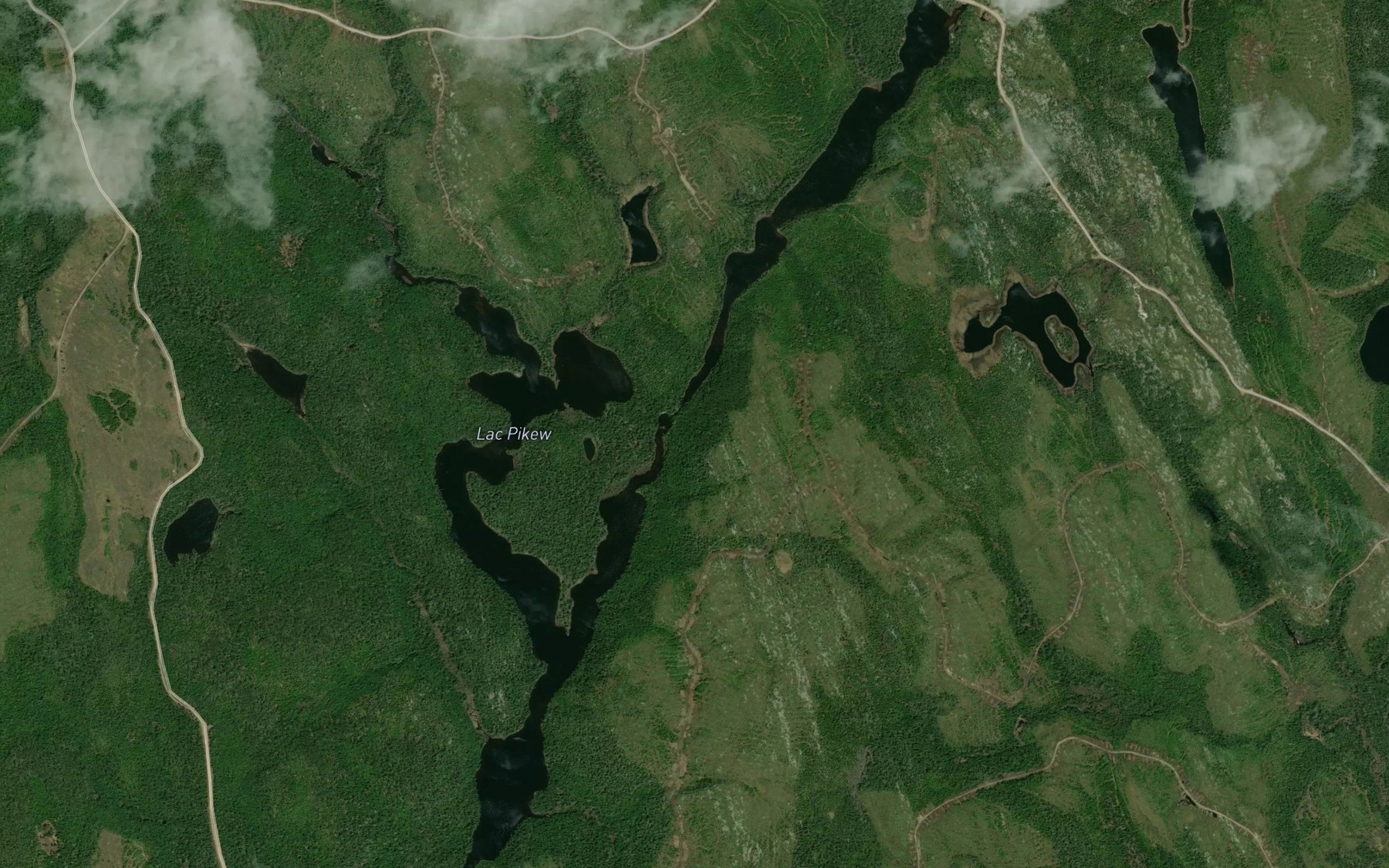 Satellite map of the Lac Pikew