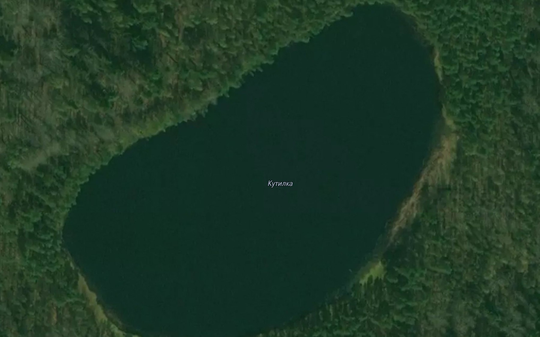 Satellite map of the Ozero Kutilka