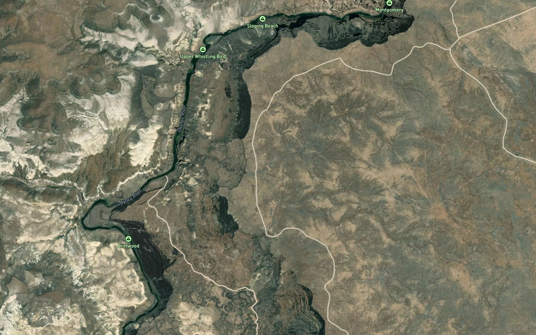 Satellite map of the Morcom Reservoir Number Two