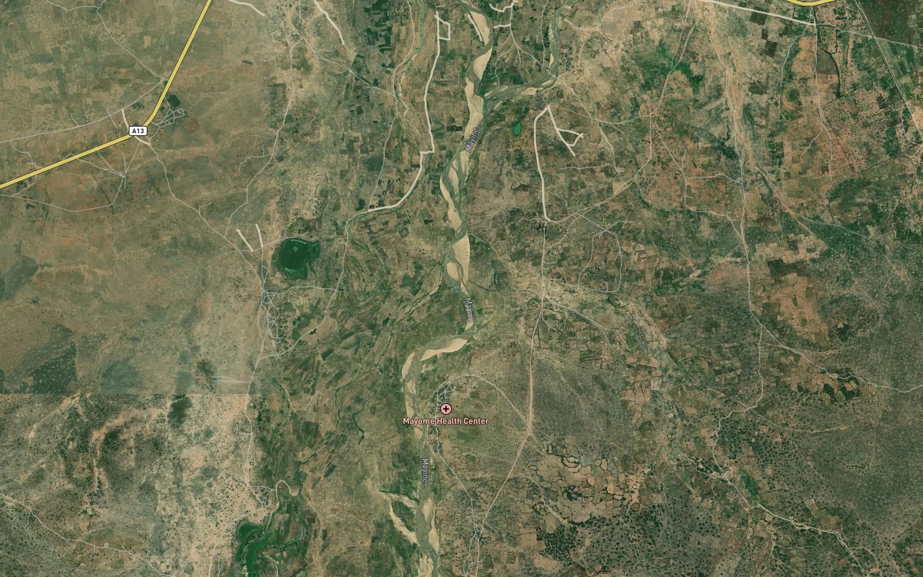 Satellite map of the Mayo Borneji