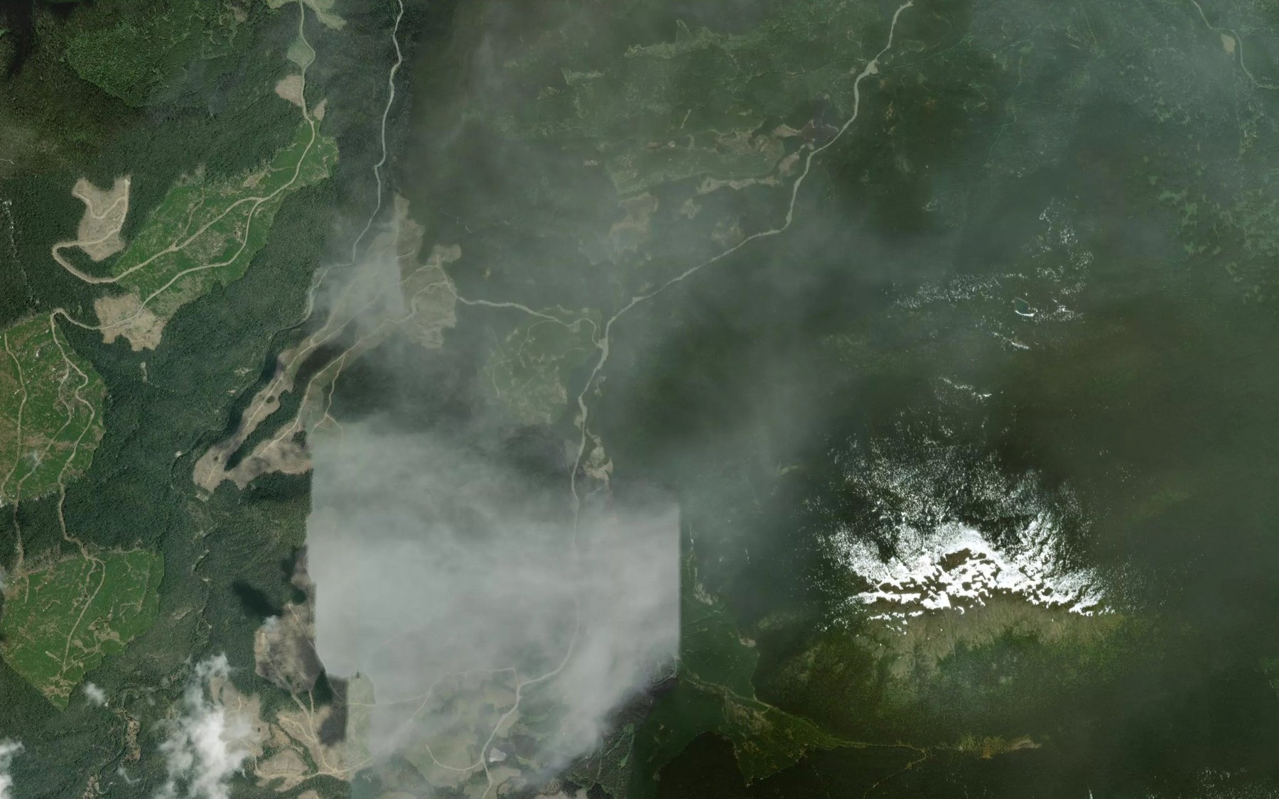 Satellite map of the Siberia Creek