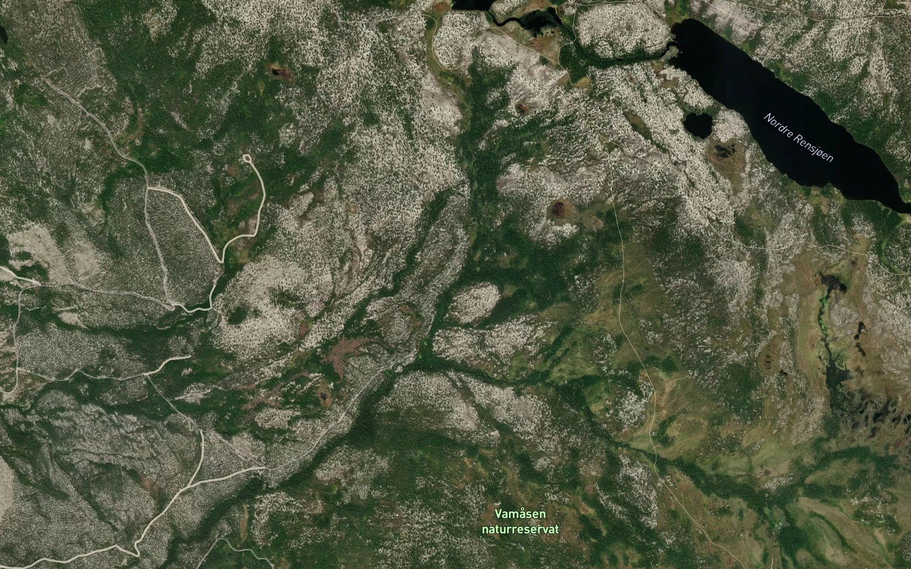 Satellite map of the Stokkbekken