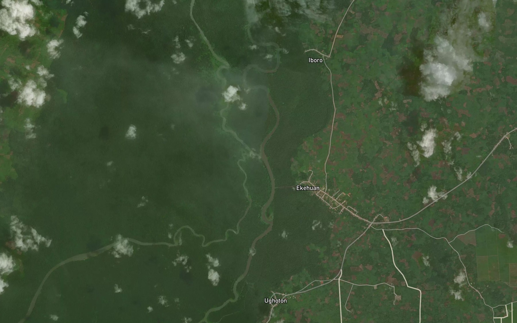 Satellite map of the Ogogoro Creek