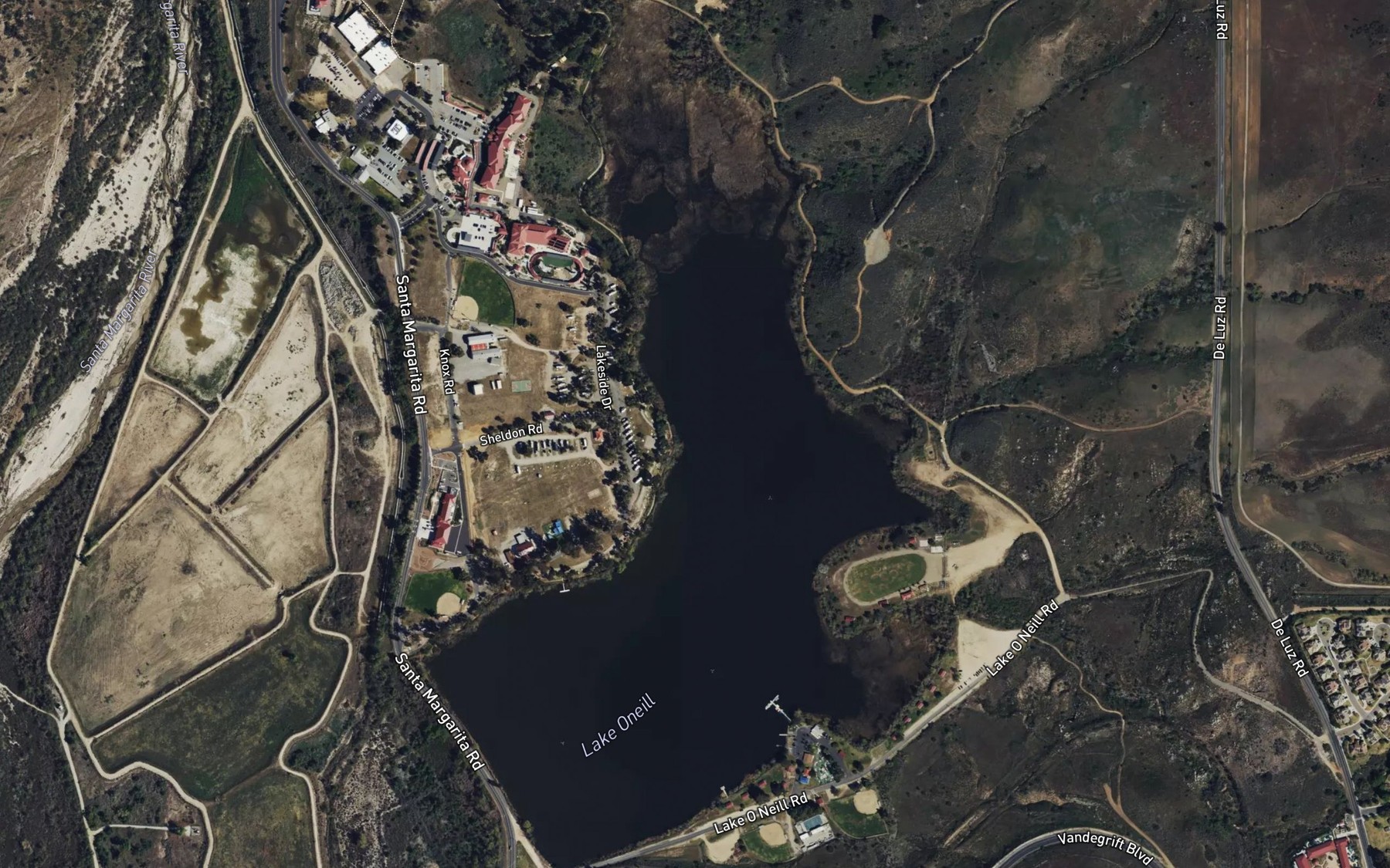 Satellite map of the Lake Oneill