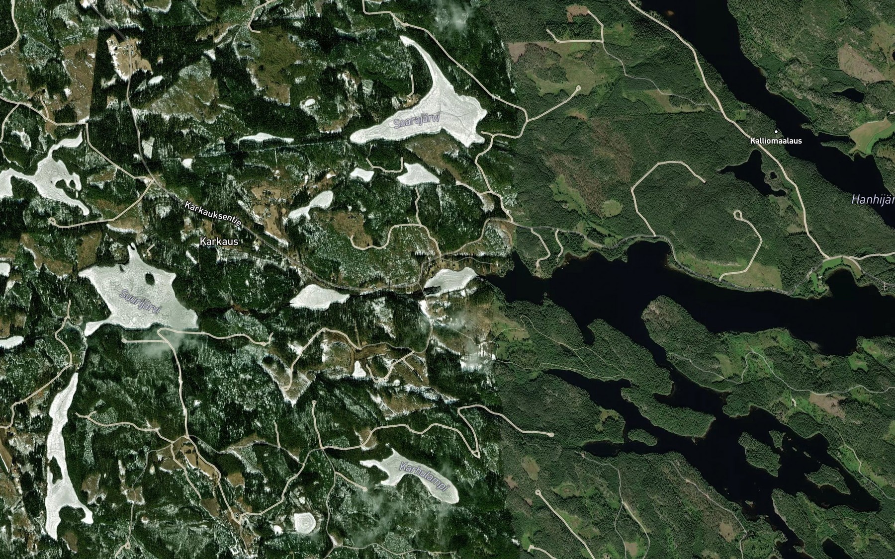 Satellite map of the Karkauslahti