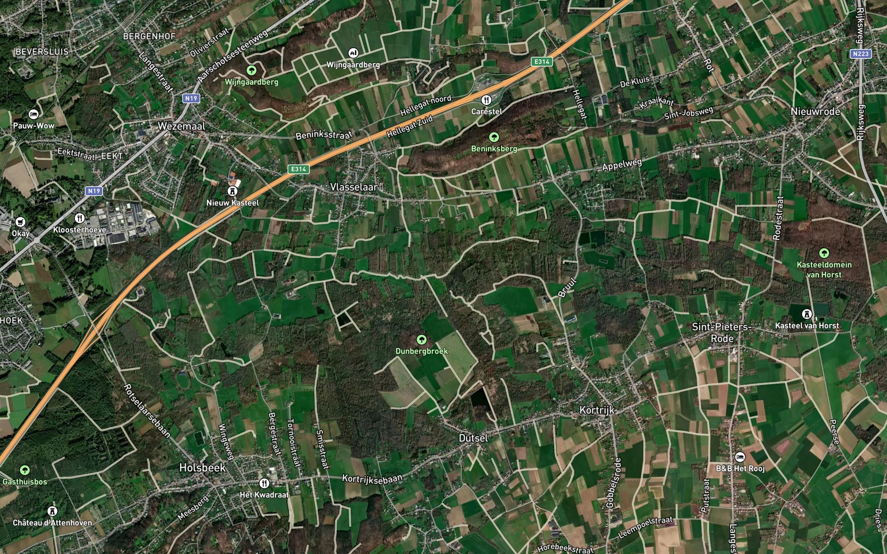 Satellite map of the Molenbeek