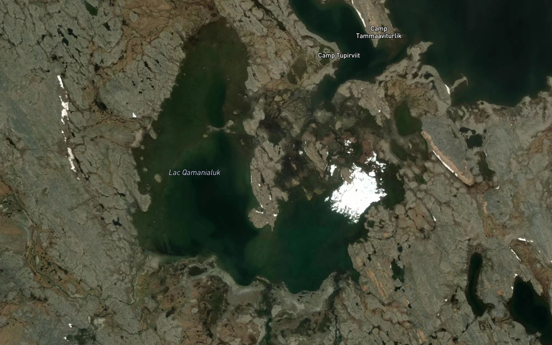 Satellite map of the Lac Qamanialuk