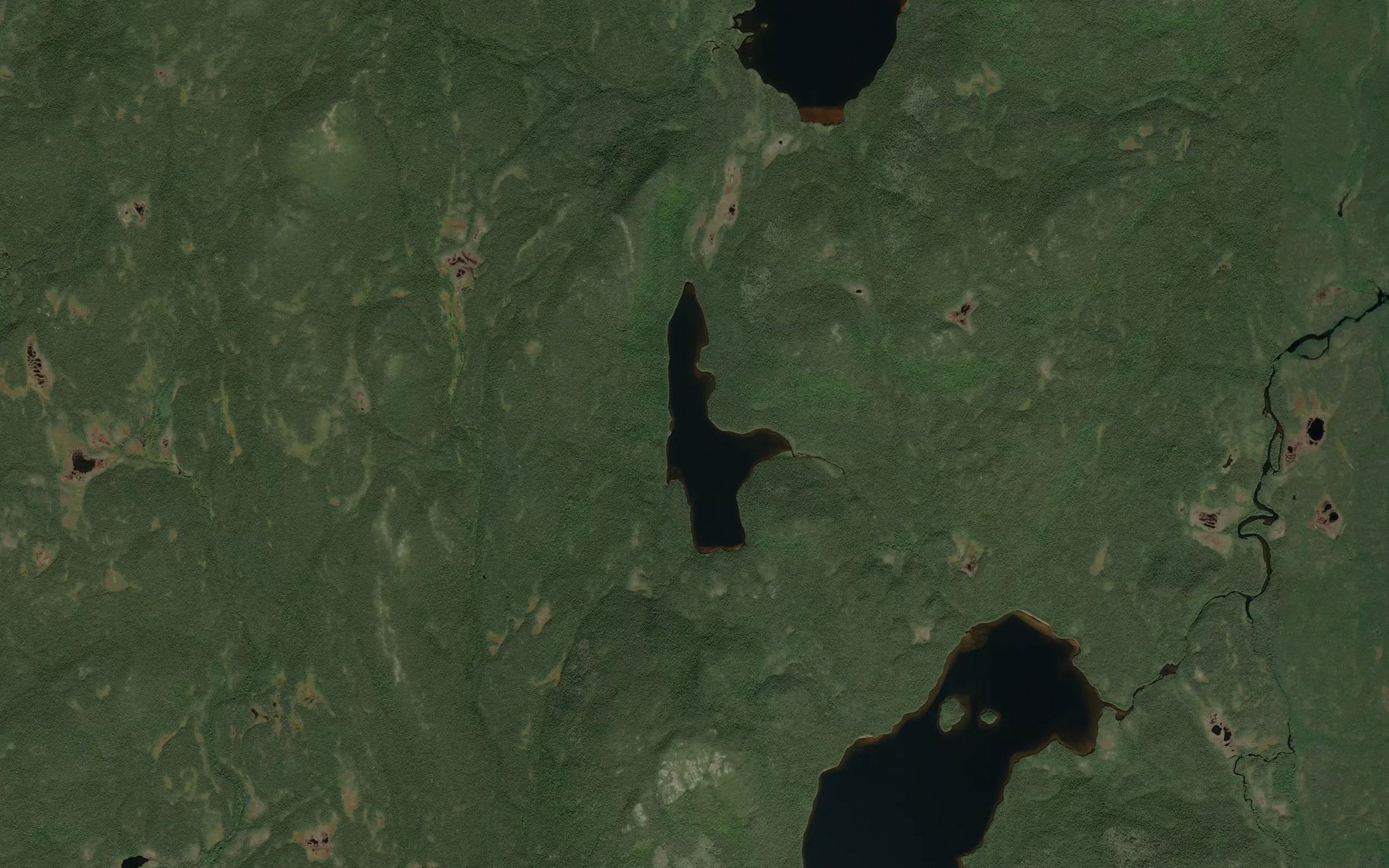 Satellite map of the Lac Jos