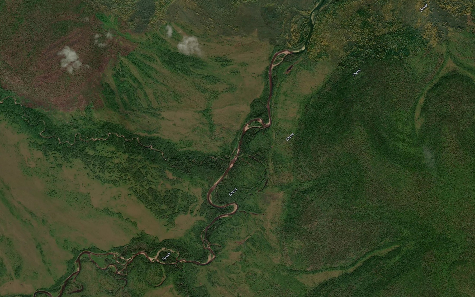 Satellite map of the Obsomakit