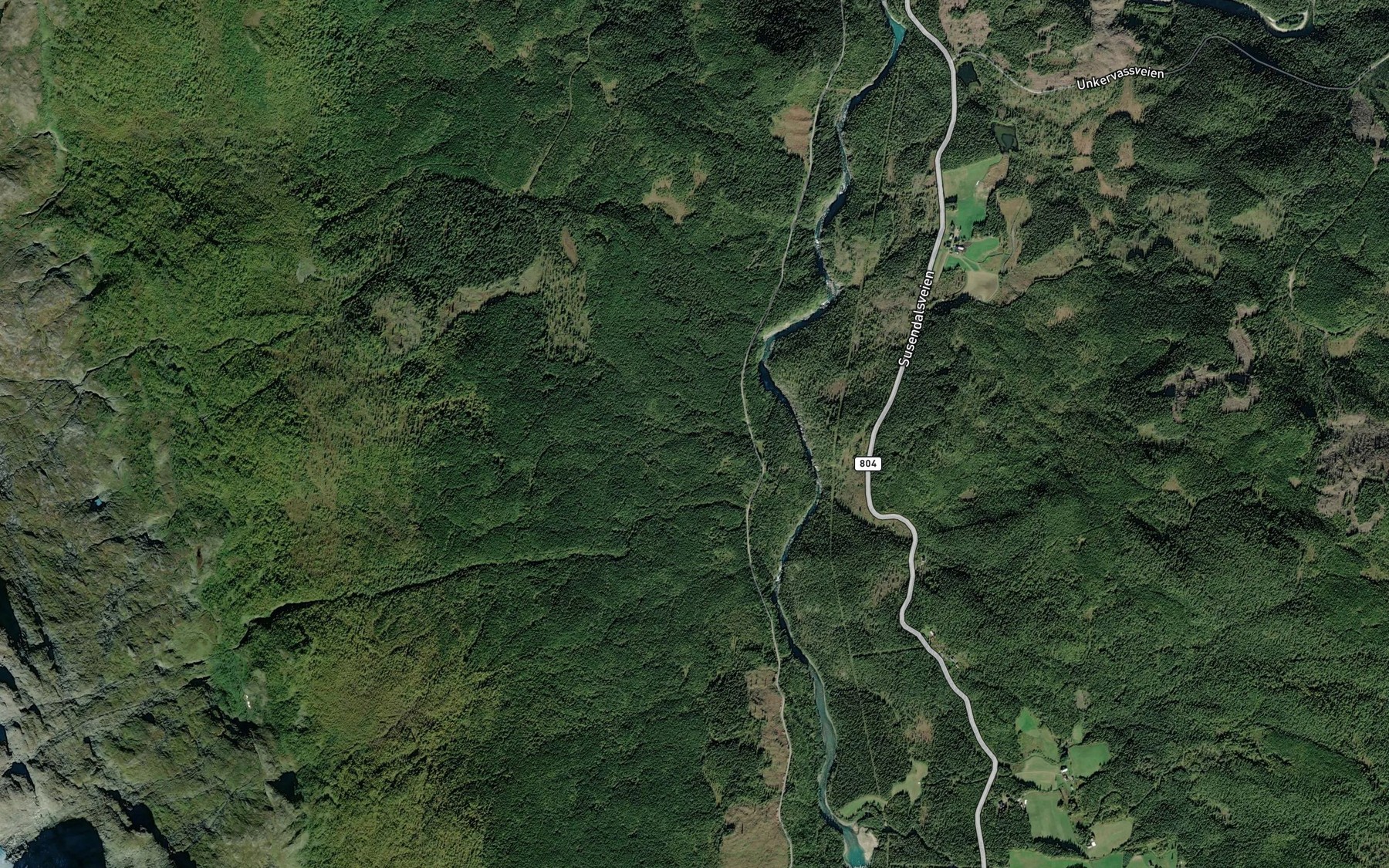 Satellite map of the Persbybekken