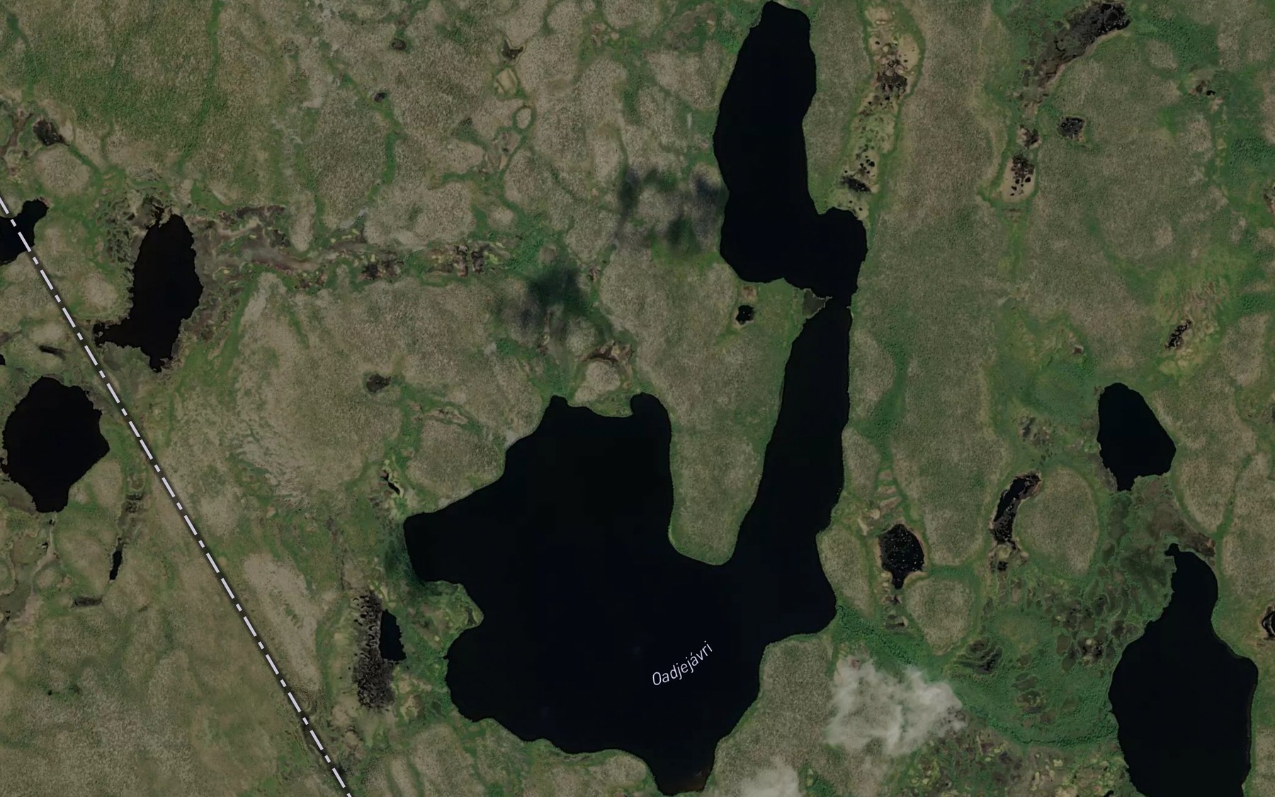 Satellite map of the Oaddjejavri