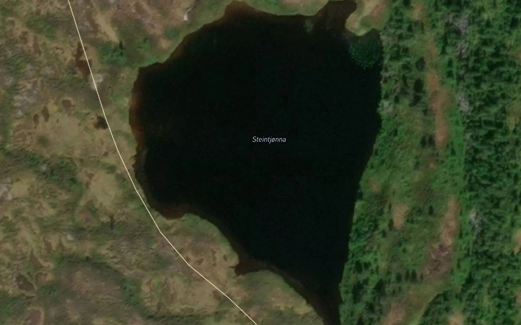 Satellite map of the Steintjonna