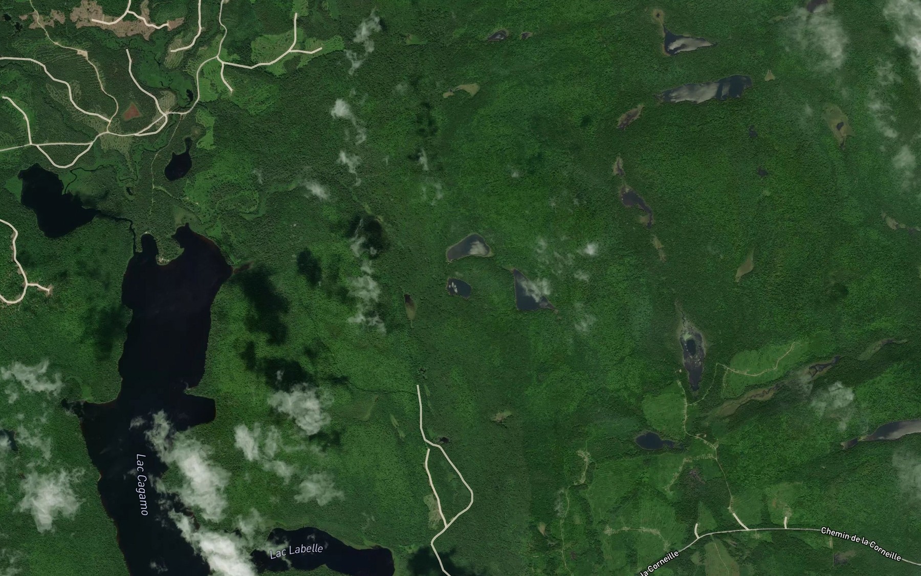 Satellite map of the Lac de la Berceuse
