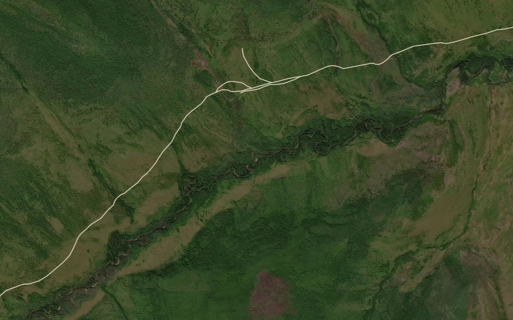 Satellite map of the Khotun-Yurekh
