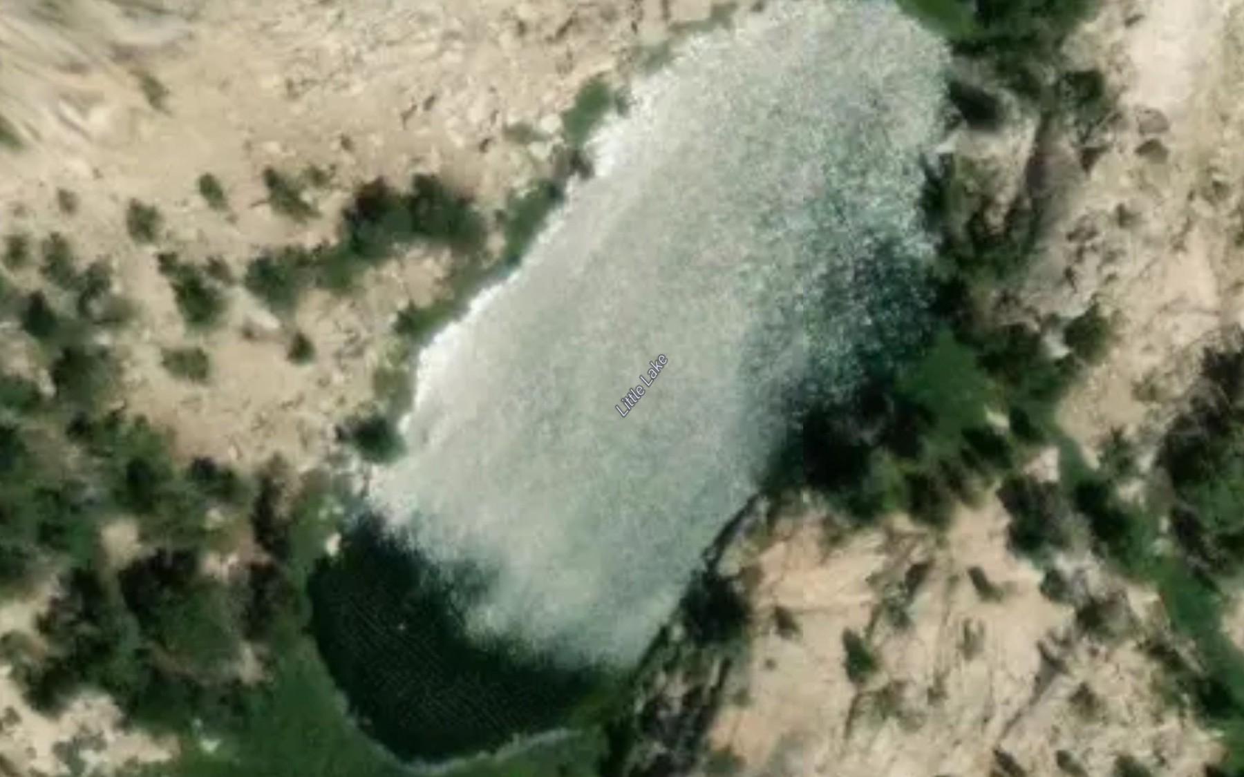 Satellite map of the Little Lake