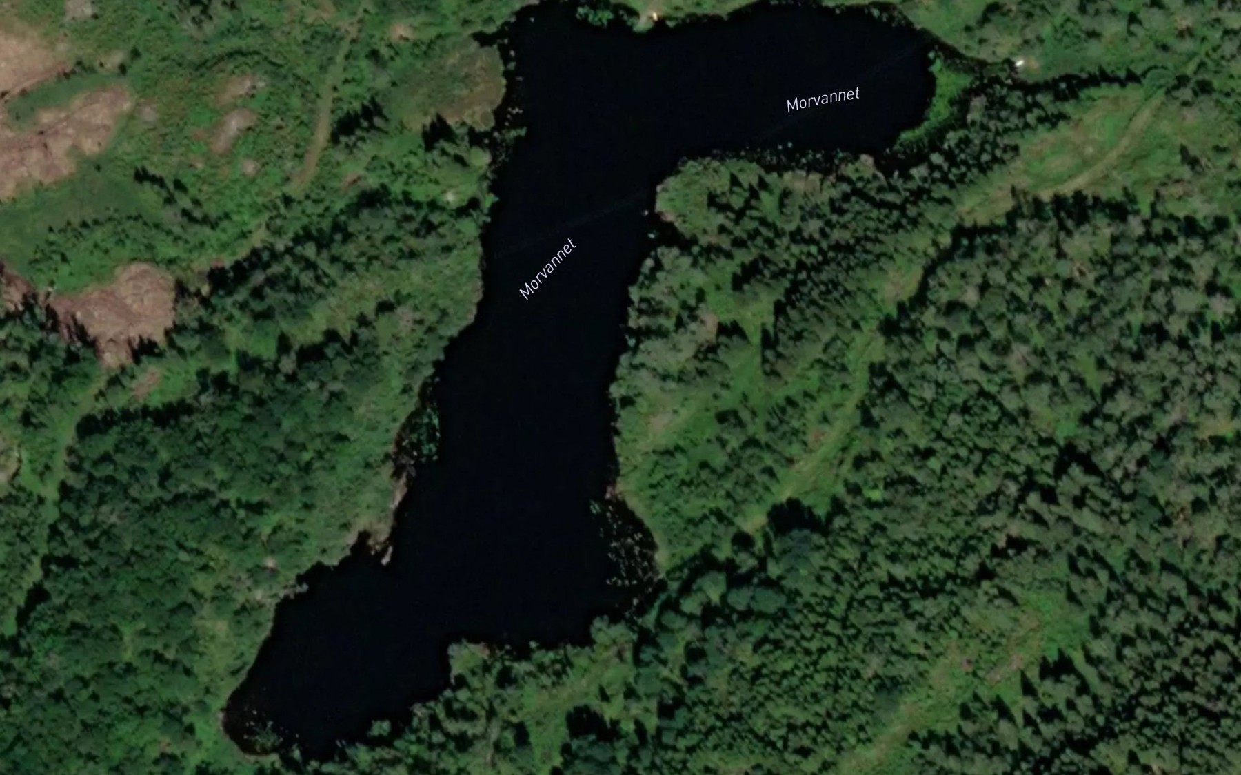 Satellite map of the Morvannet