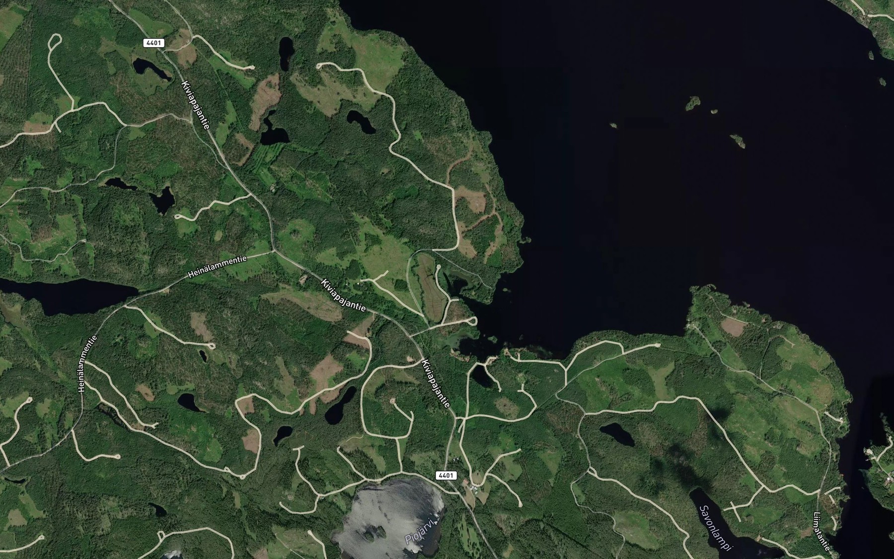 Satellite map of the Ruohinjoki