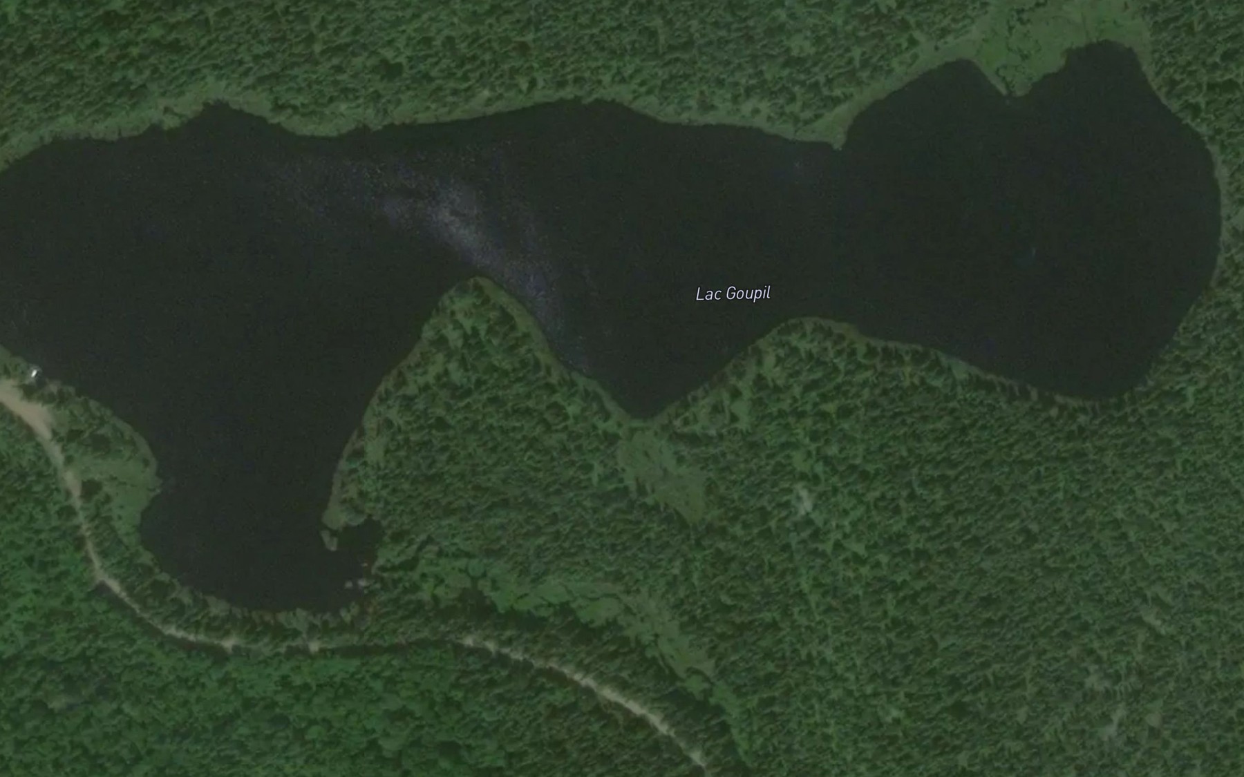 Satellite map of the Lac Goupil