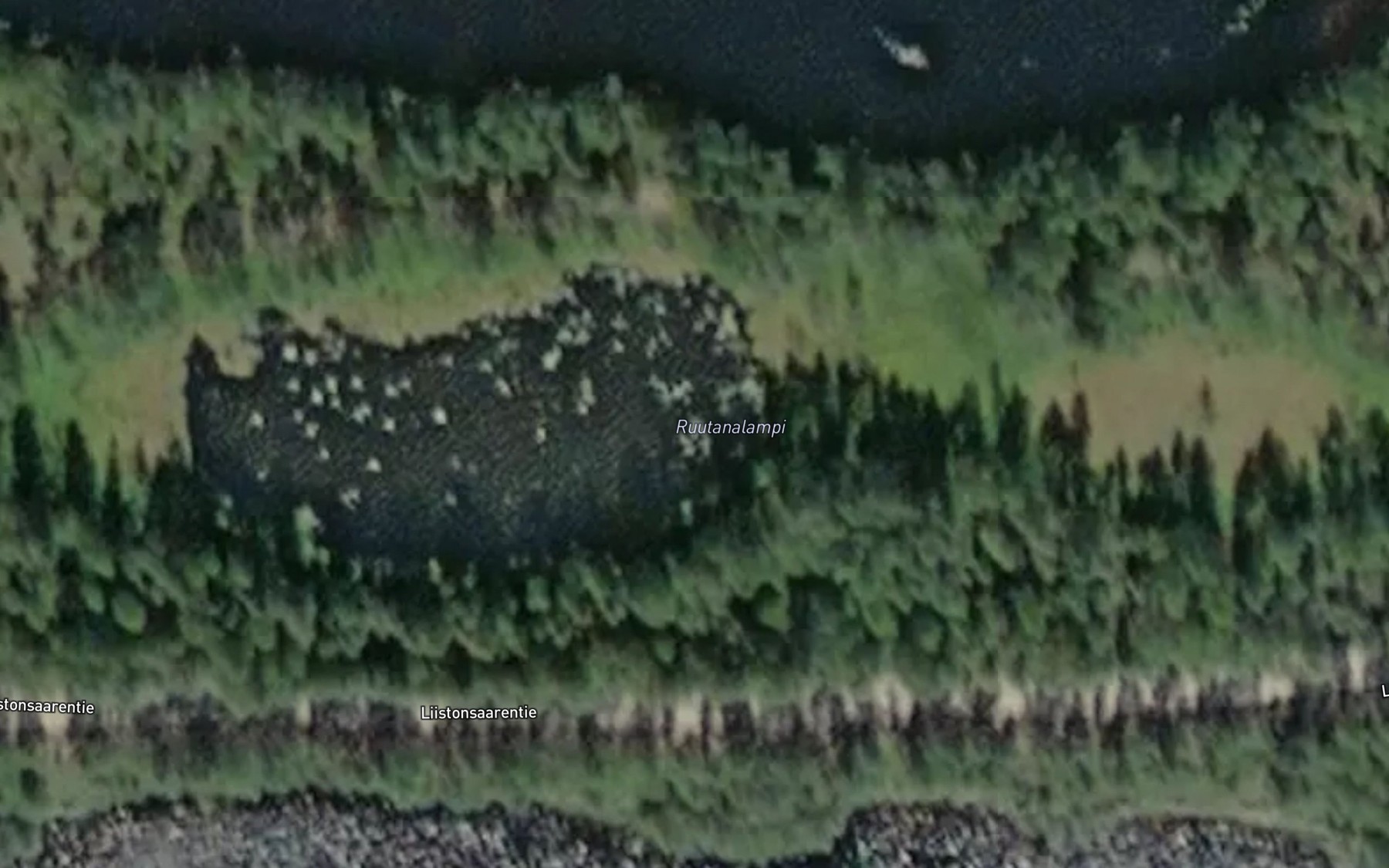 Satellite map of the Ruutanalampi