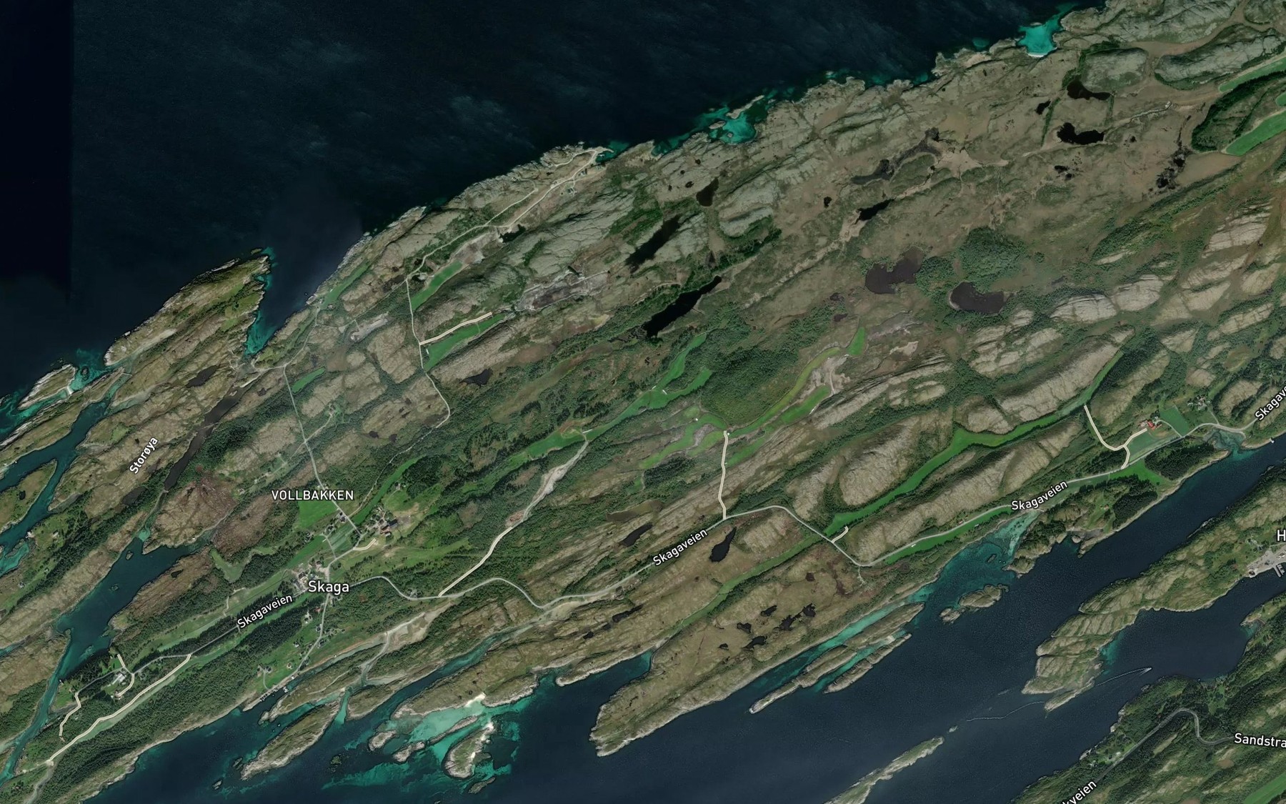 Satellite map of the Likholmvatnet