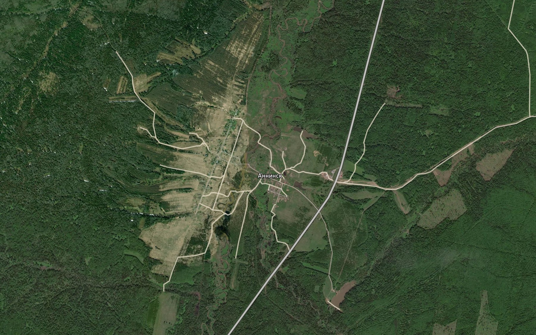 Satellite map of the Osinovka