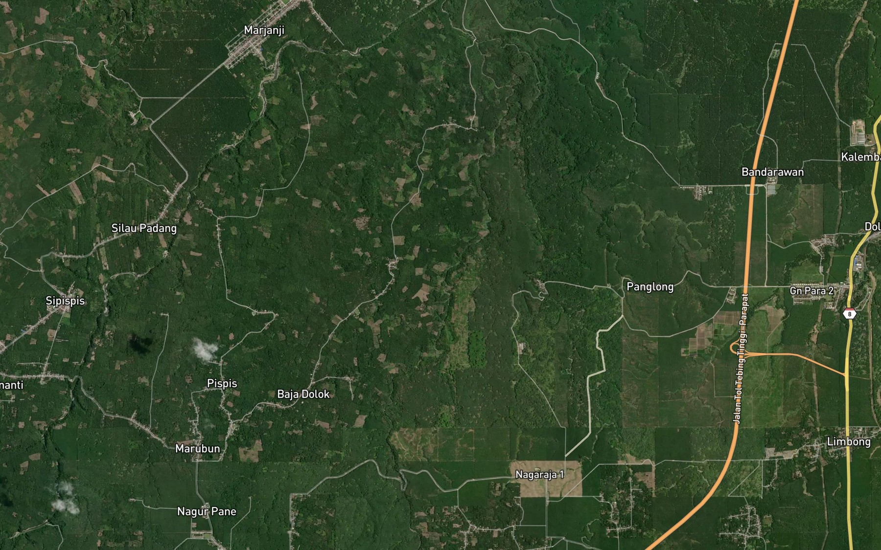 Satellite map of the Bah Sodong
