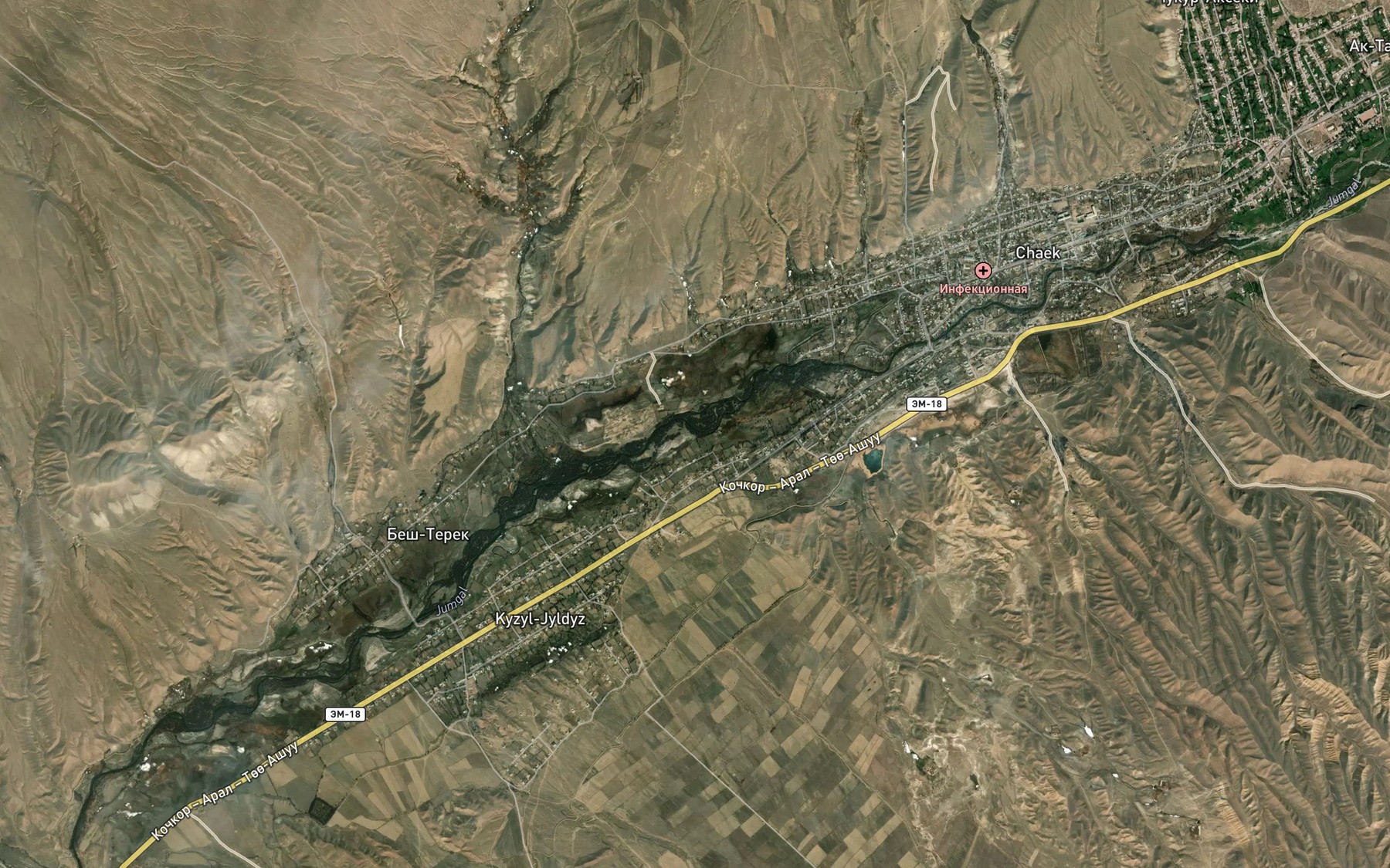 Satellite map of the Cholokterek