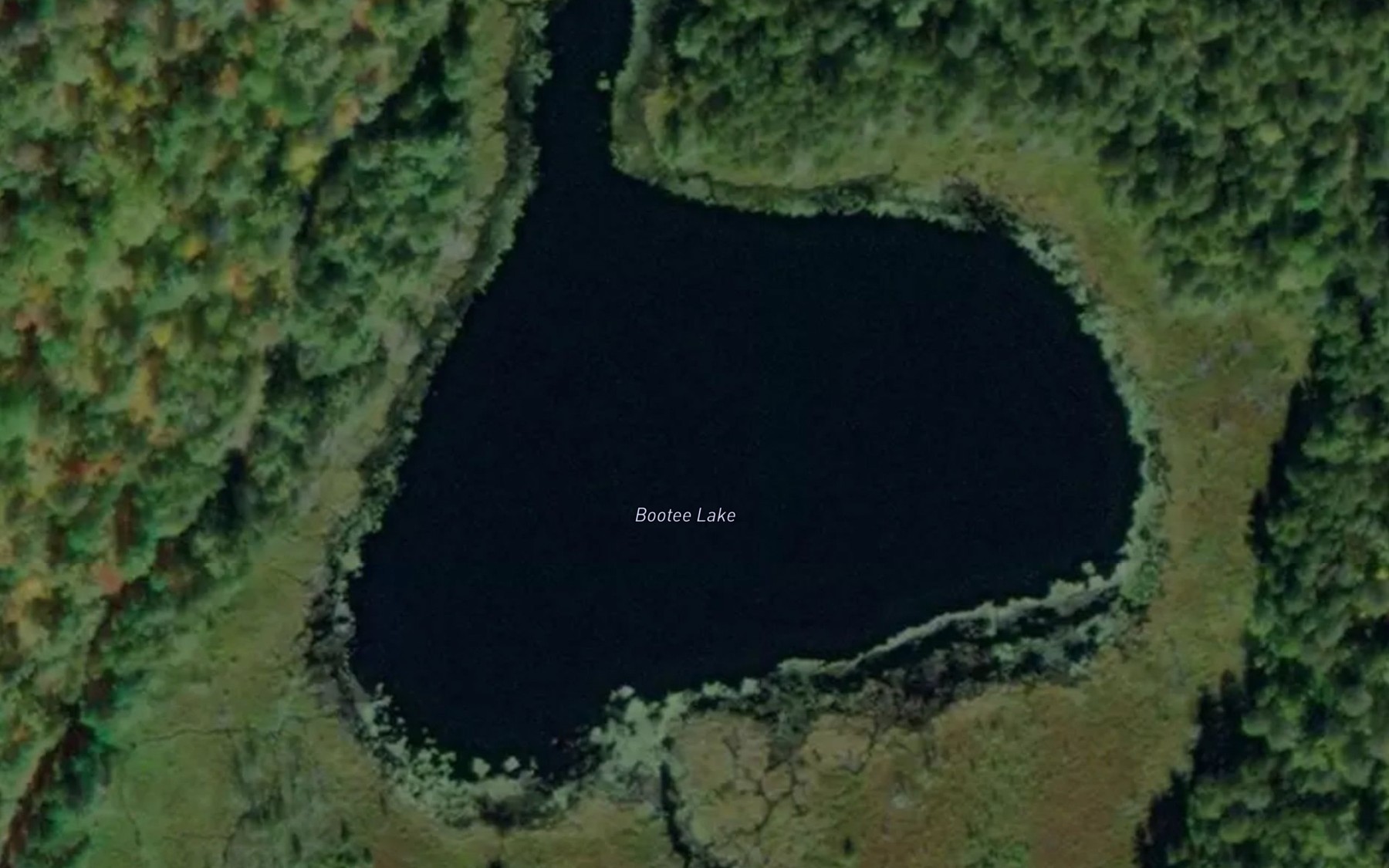 Satellite map of the Bootee Lake