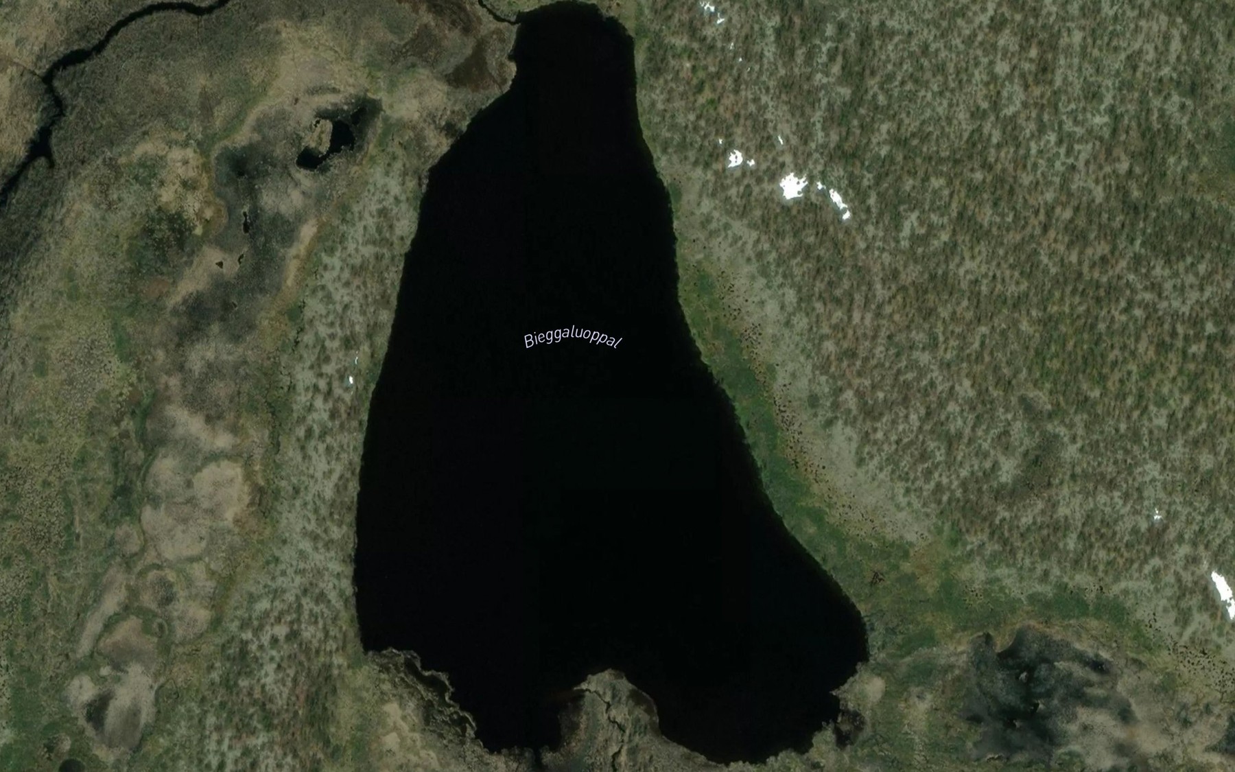 Satellite map of the Bieggaluobbal