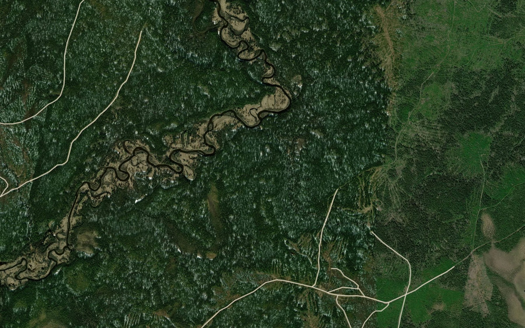 Satellite map of the Palov