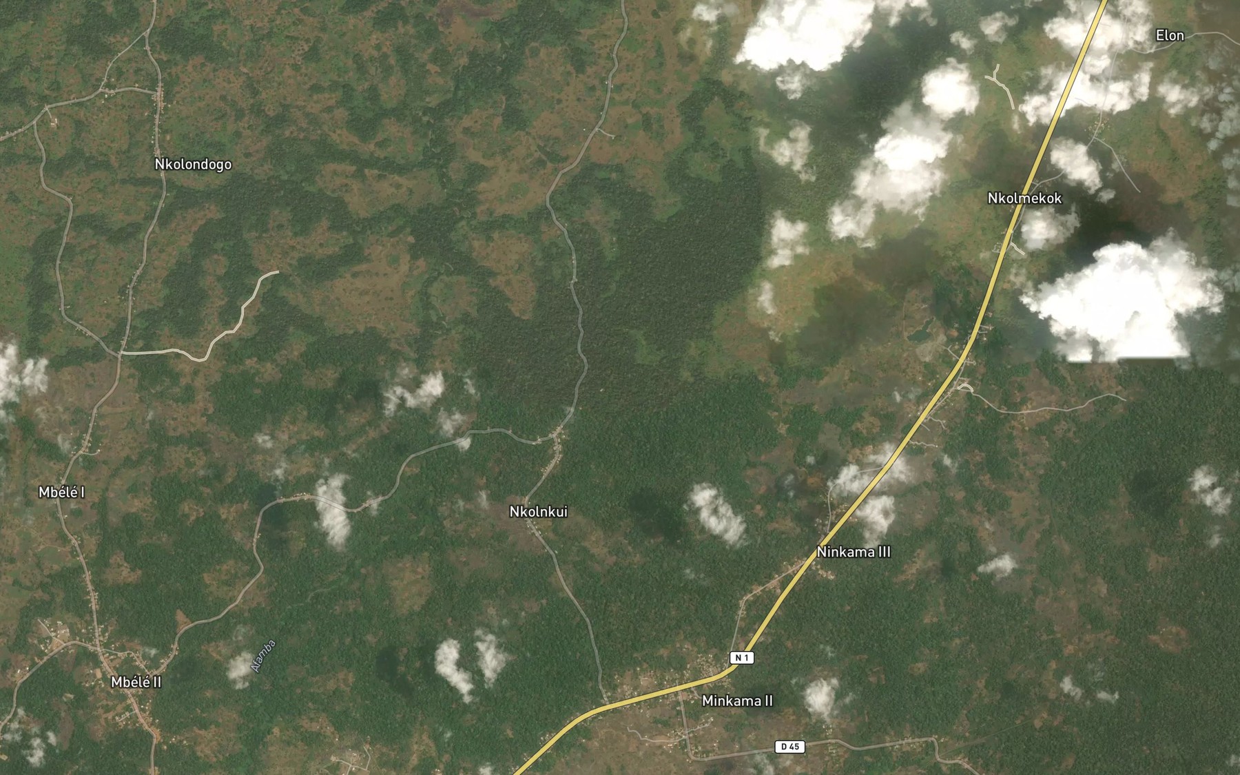 Satellite map of the Biouano